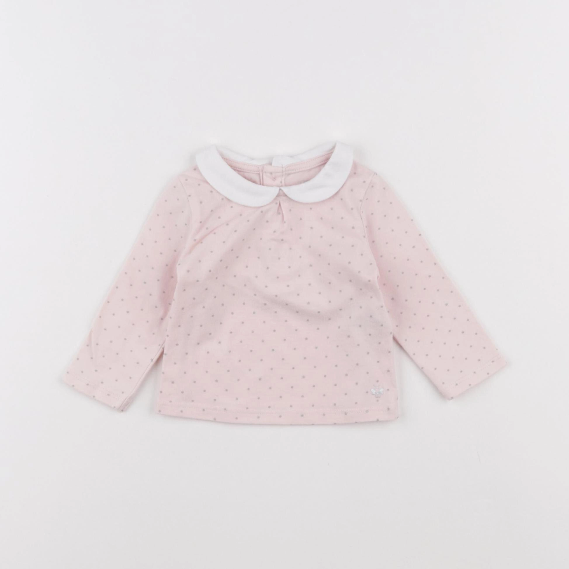 Obaïbi - tee-shirt rose - 3 mois