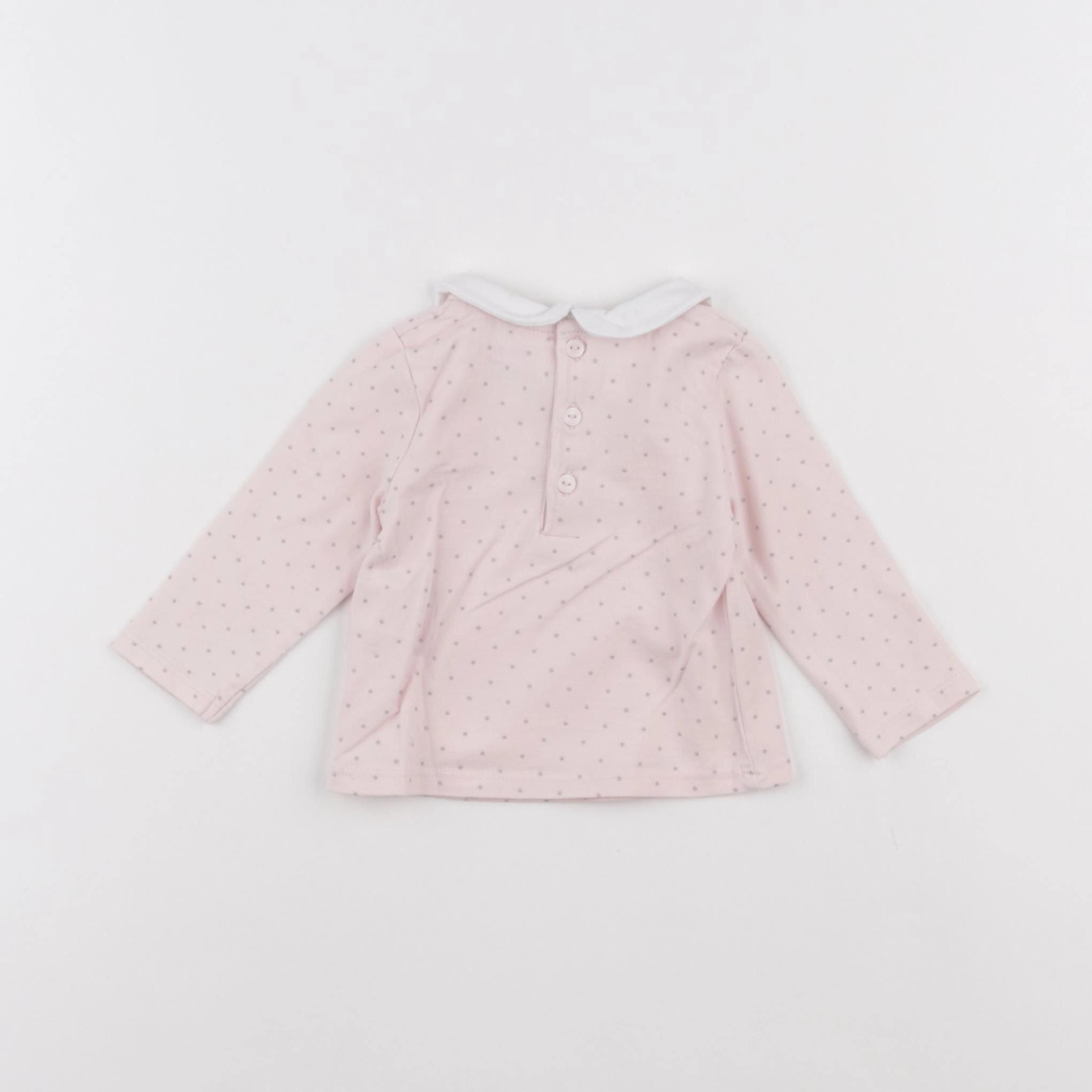 Obaïbi - tee-shirt rose - 3 mois