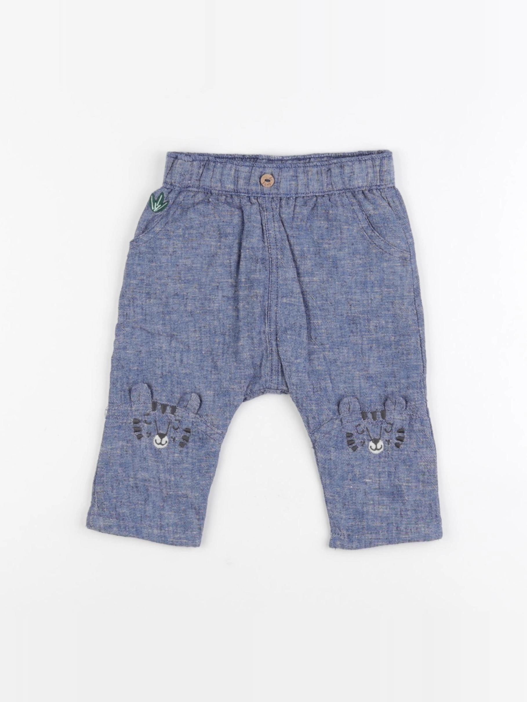 Sergent Major - pantalon doublé bleu - 12 mois