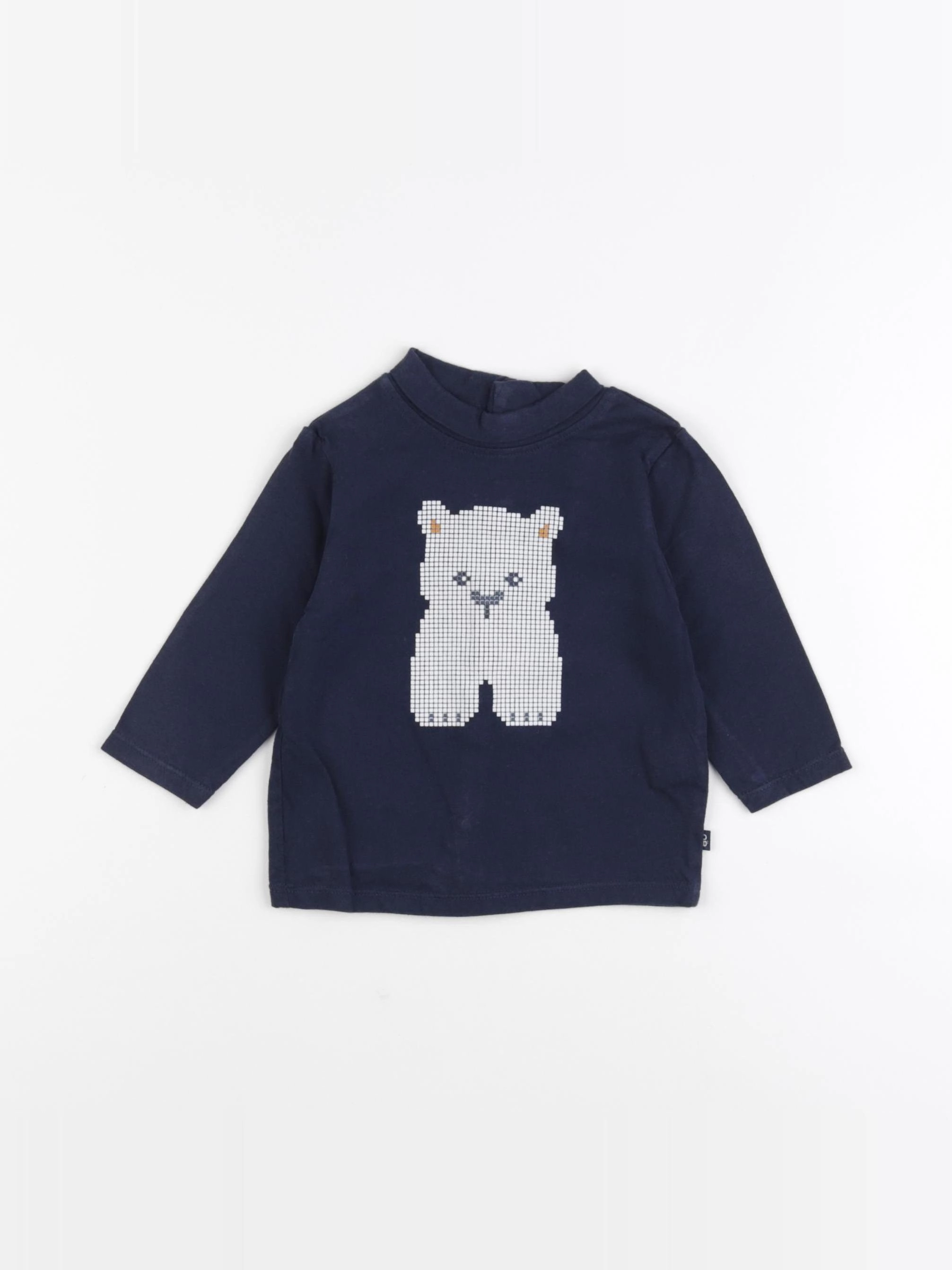 Obaïbi - sous-pull bleu - 6 mois