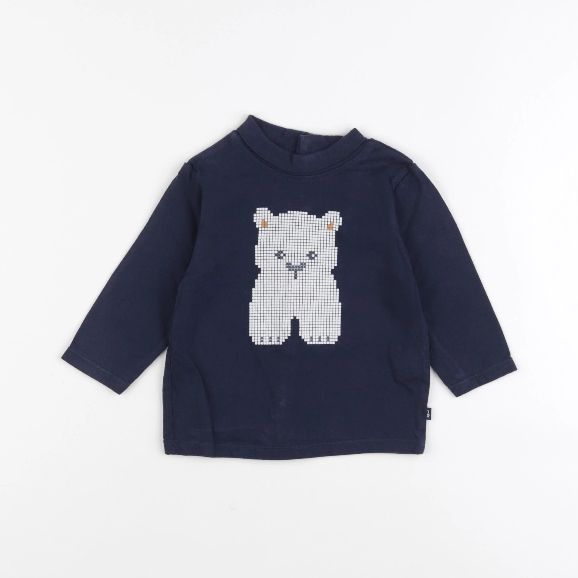 Obaïbi - sous-pull bleu - 6 mois