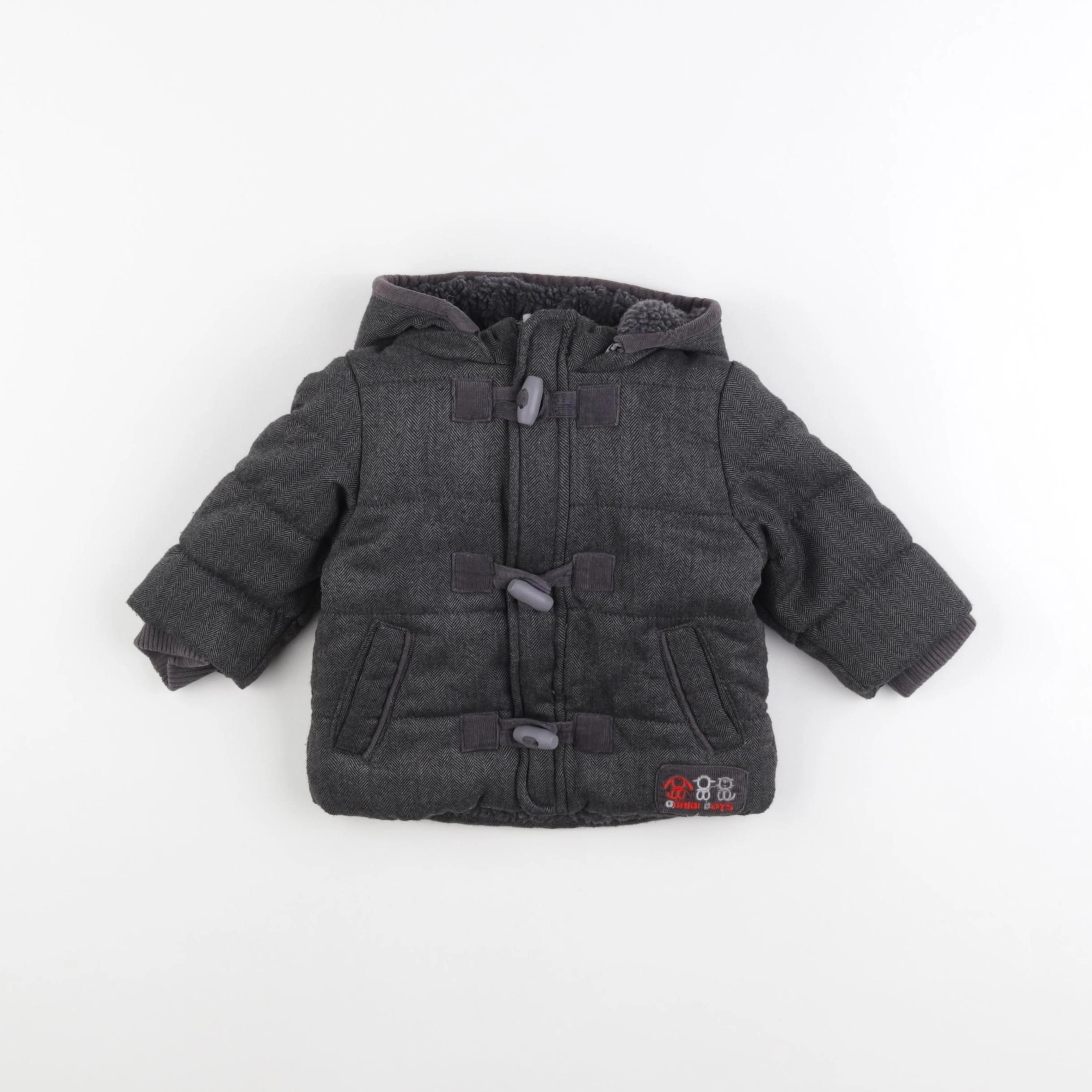 Obaïbi - manteau gris - 6 mois