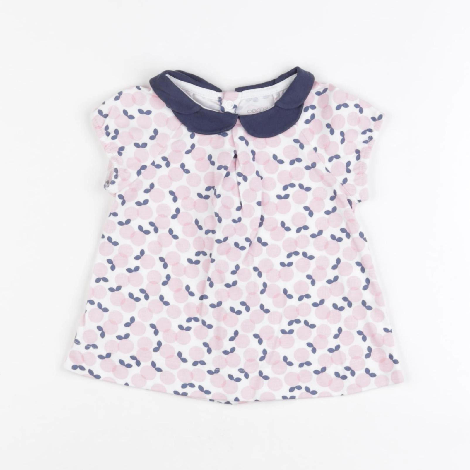 Obaïbi - robe bleu, rose - 6 mois