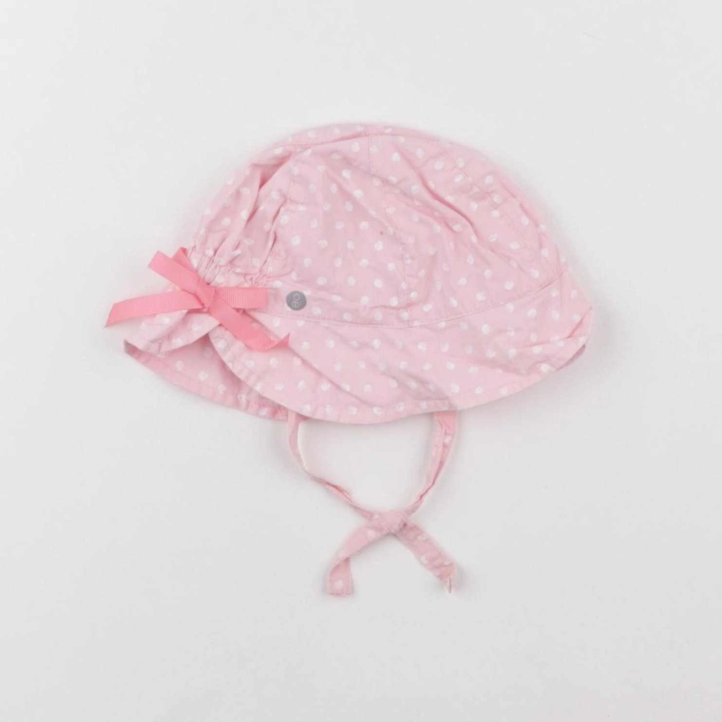Obaïbi - chapeau blanc, rose - 12 mois