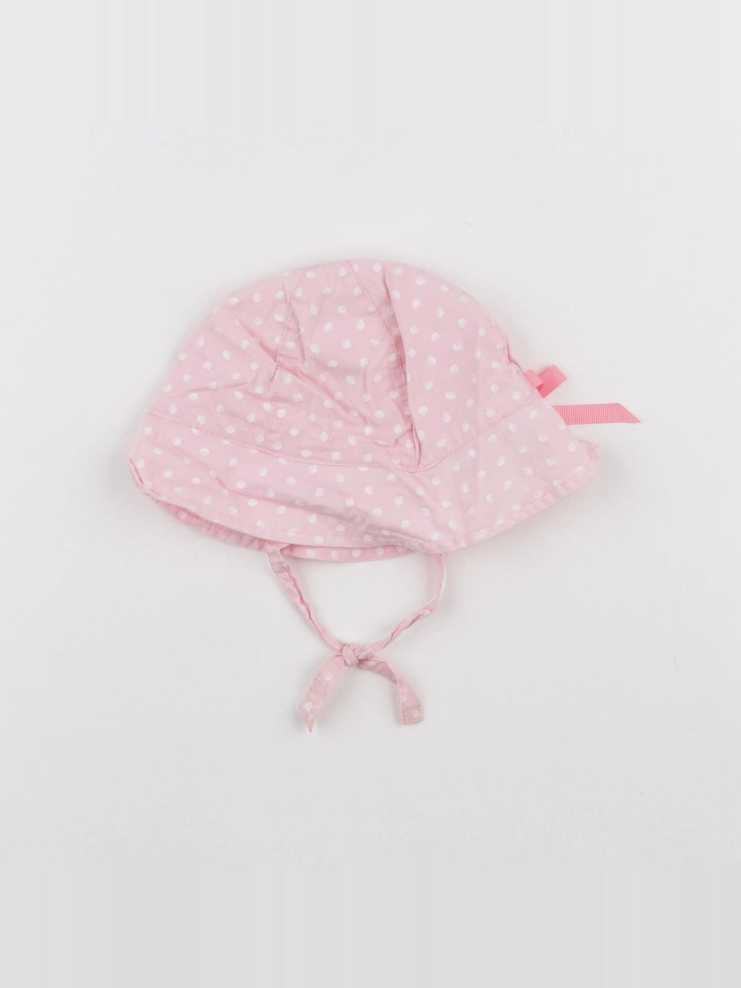 Obaïbi - chapeau blanc, rose - 12 mois
