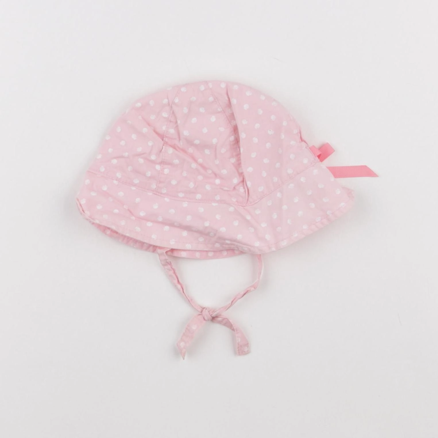 Obaïbi - chapeau blanc, rose - 12 mois