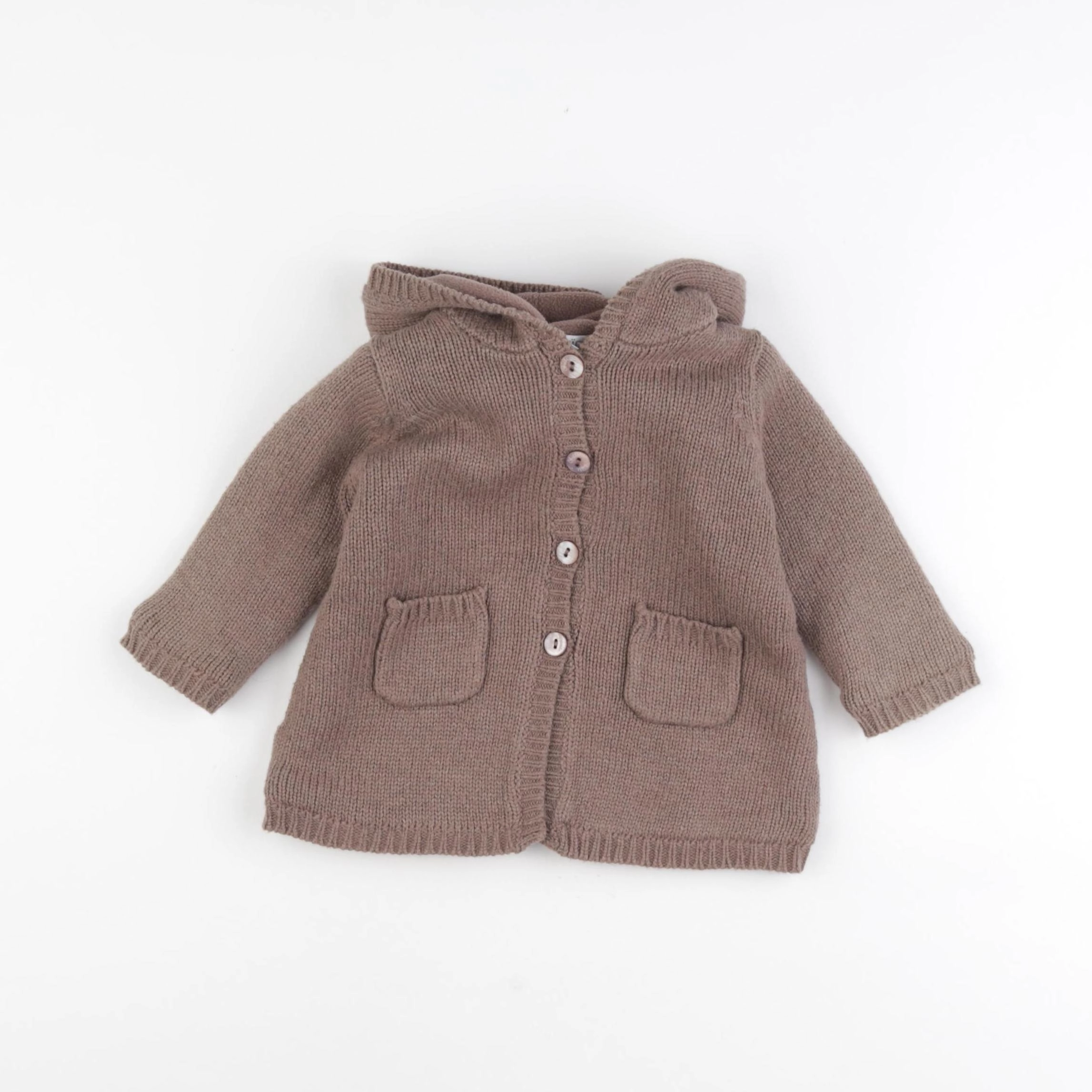 Obaïbi - gilet marron - 6 mois