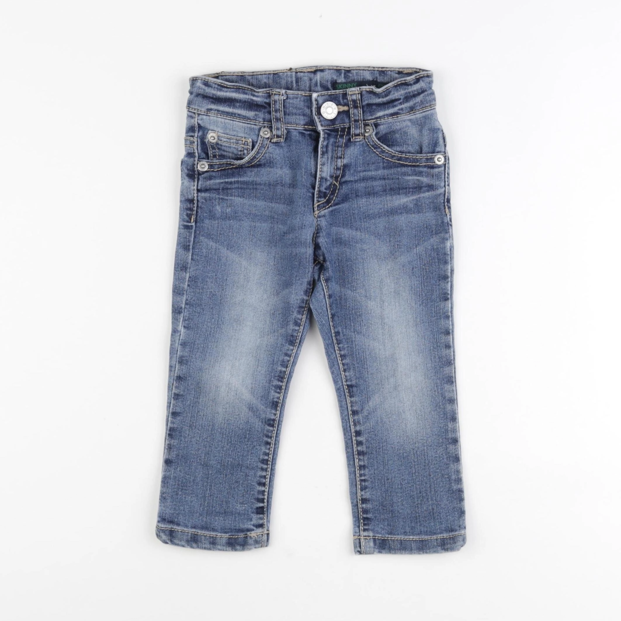 Benetton - jean bleu - 12 mois