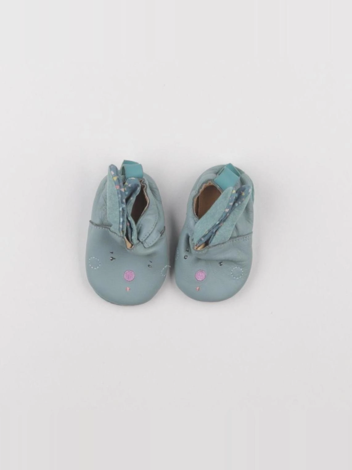 Moulin Roty - chaussons vert - pointure 18/19