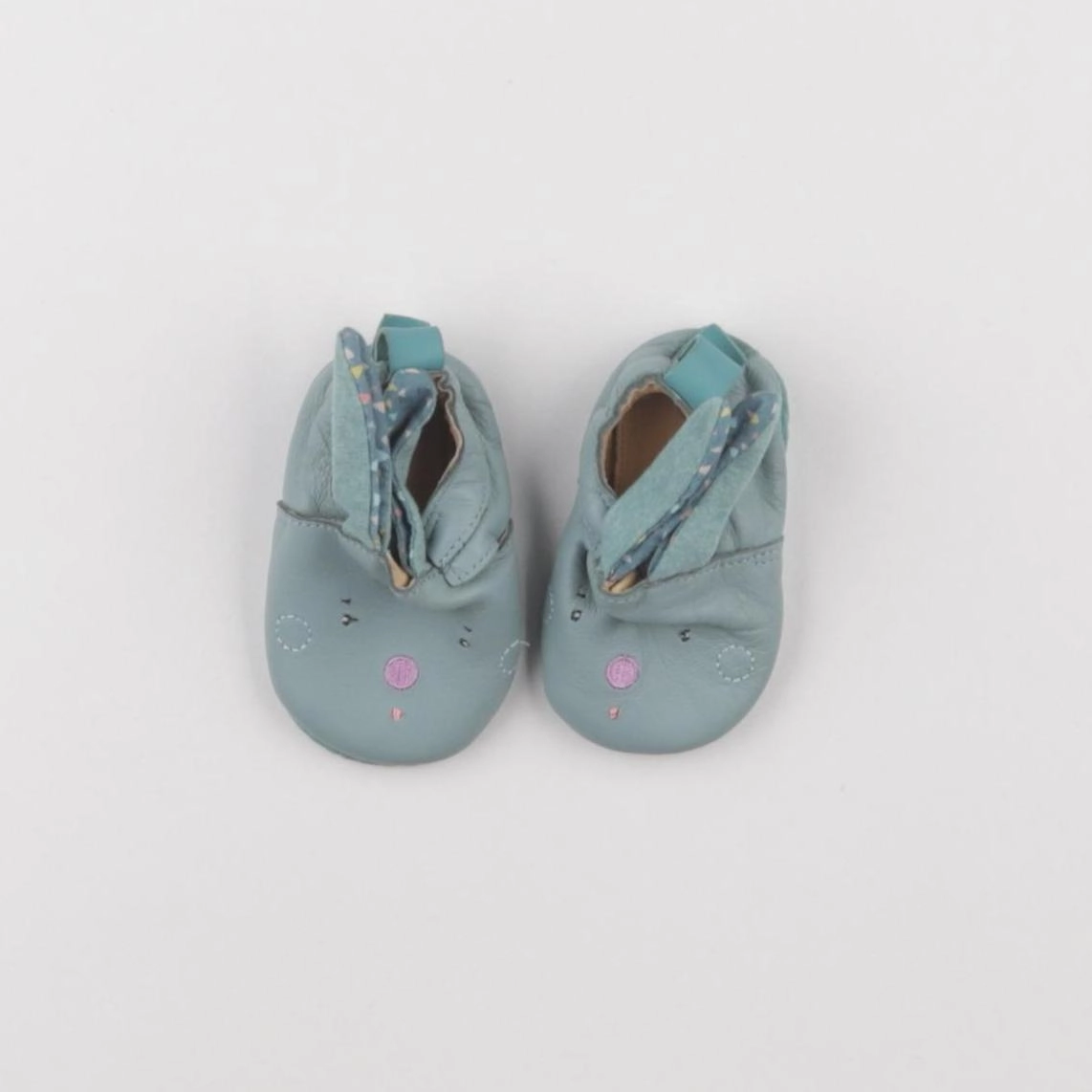 Moulin Roty - chaussons vert - pointure 18/19