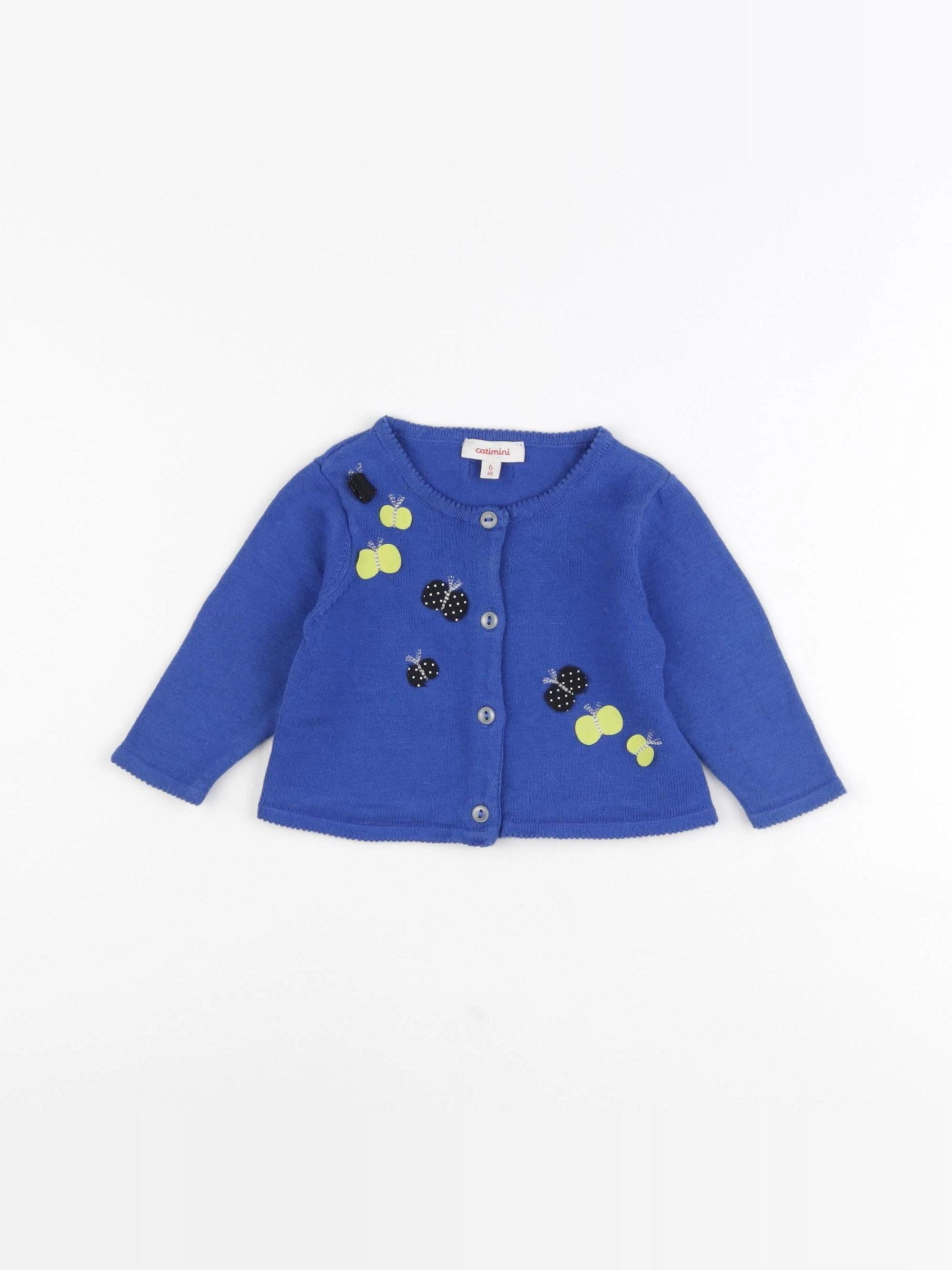 Catimini - gilet bleu - 6 mois