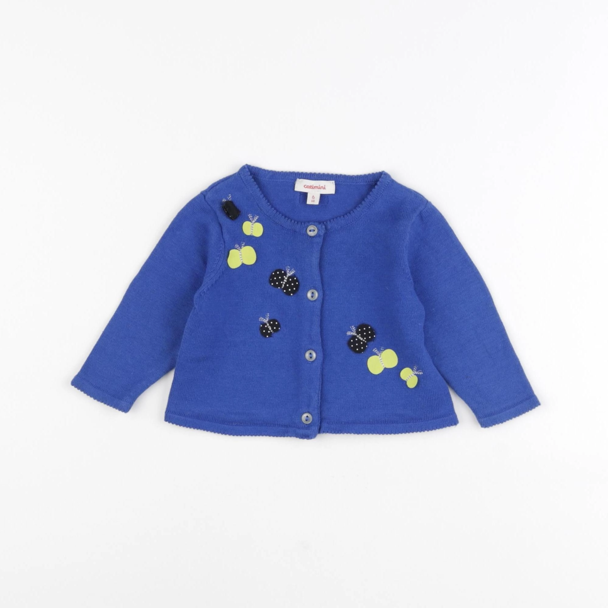 Catimini - gilet bleu - 6 mois
