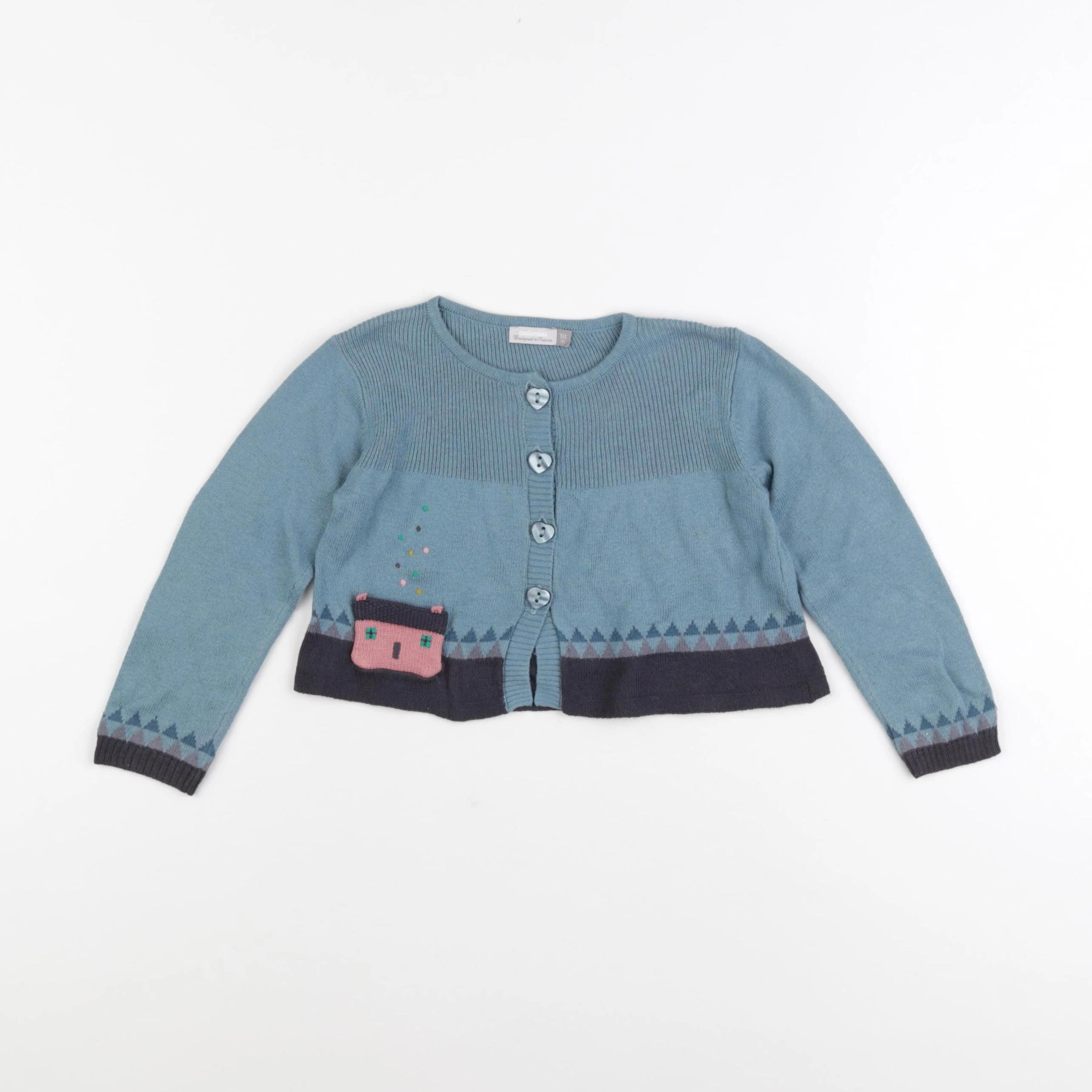Catimini - gilet bleu - 18 mois