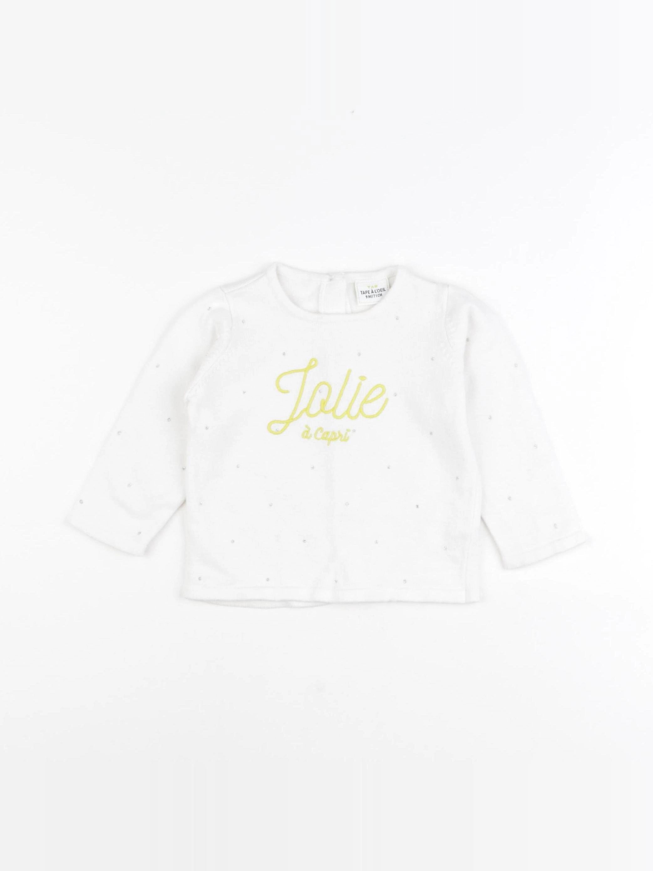 Tape à l'oeil - pull blanc - 9 mois