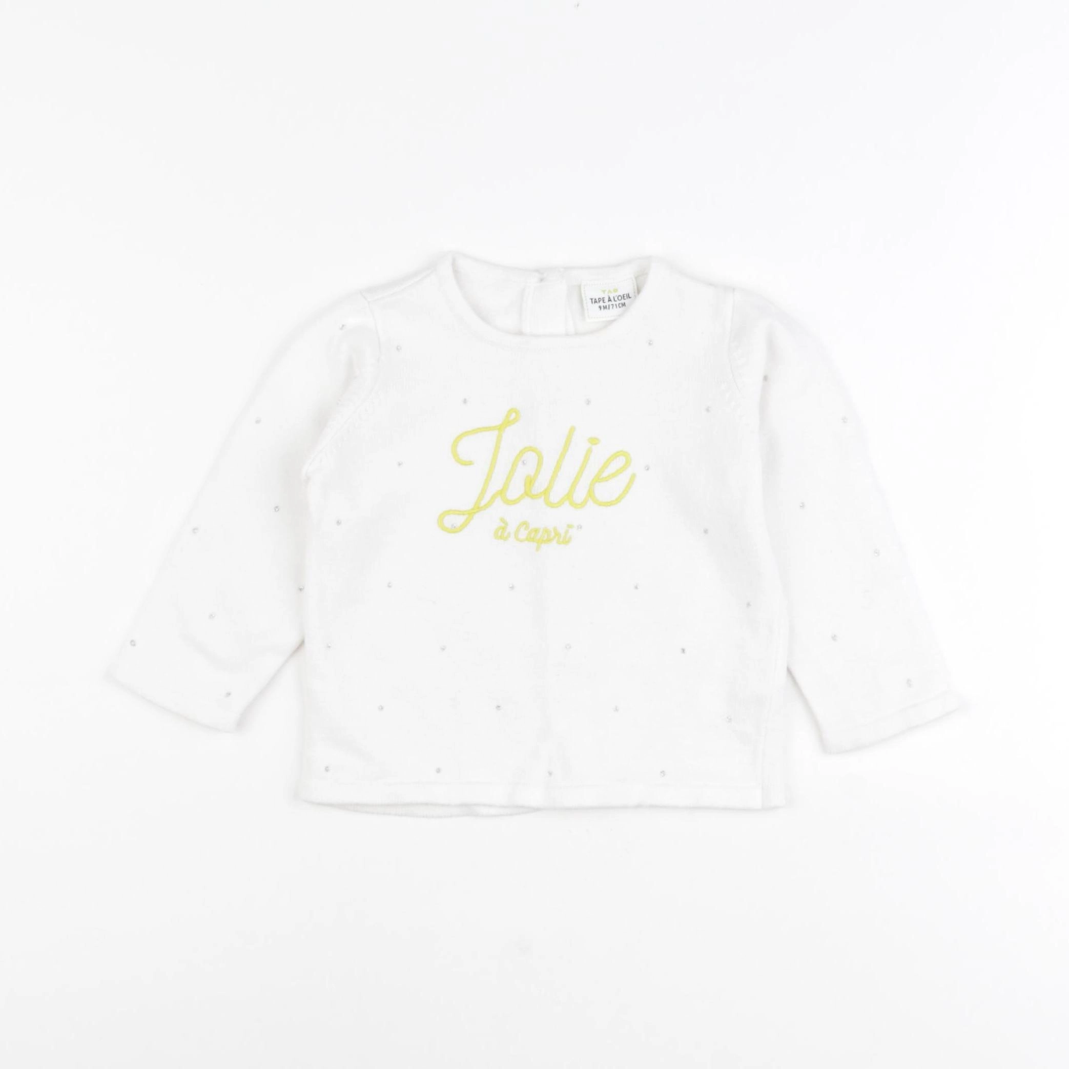 Tape à l'oeil - pull blanc - 9 mois
