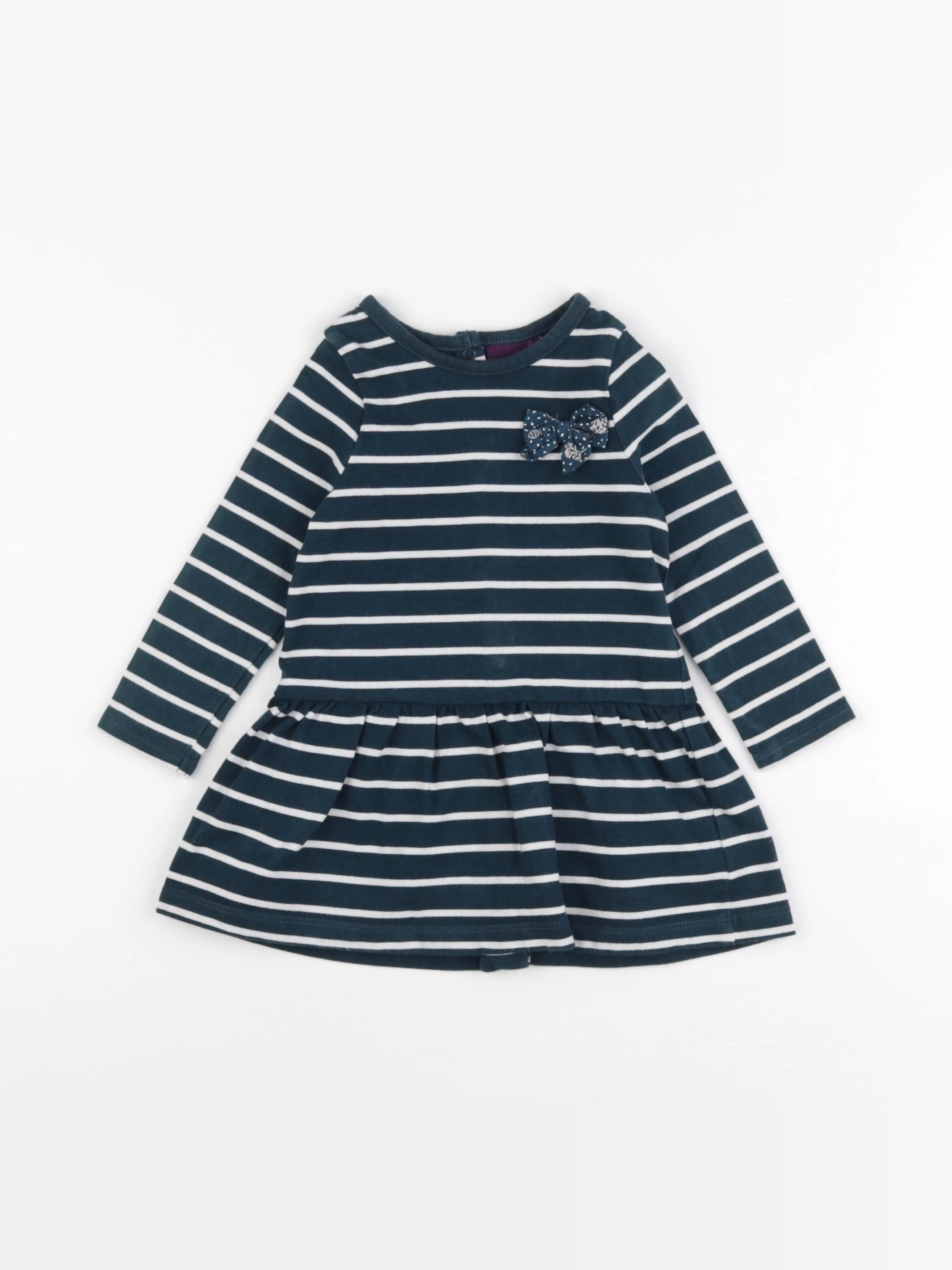 Sergent Major - robe blanc, vert - 12 mois