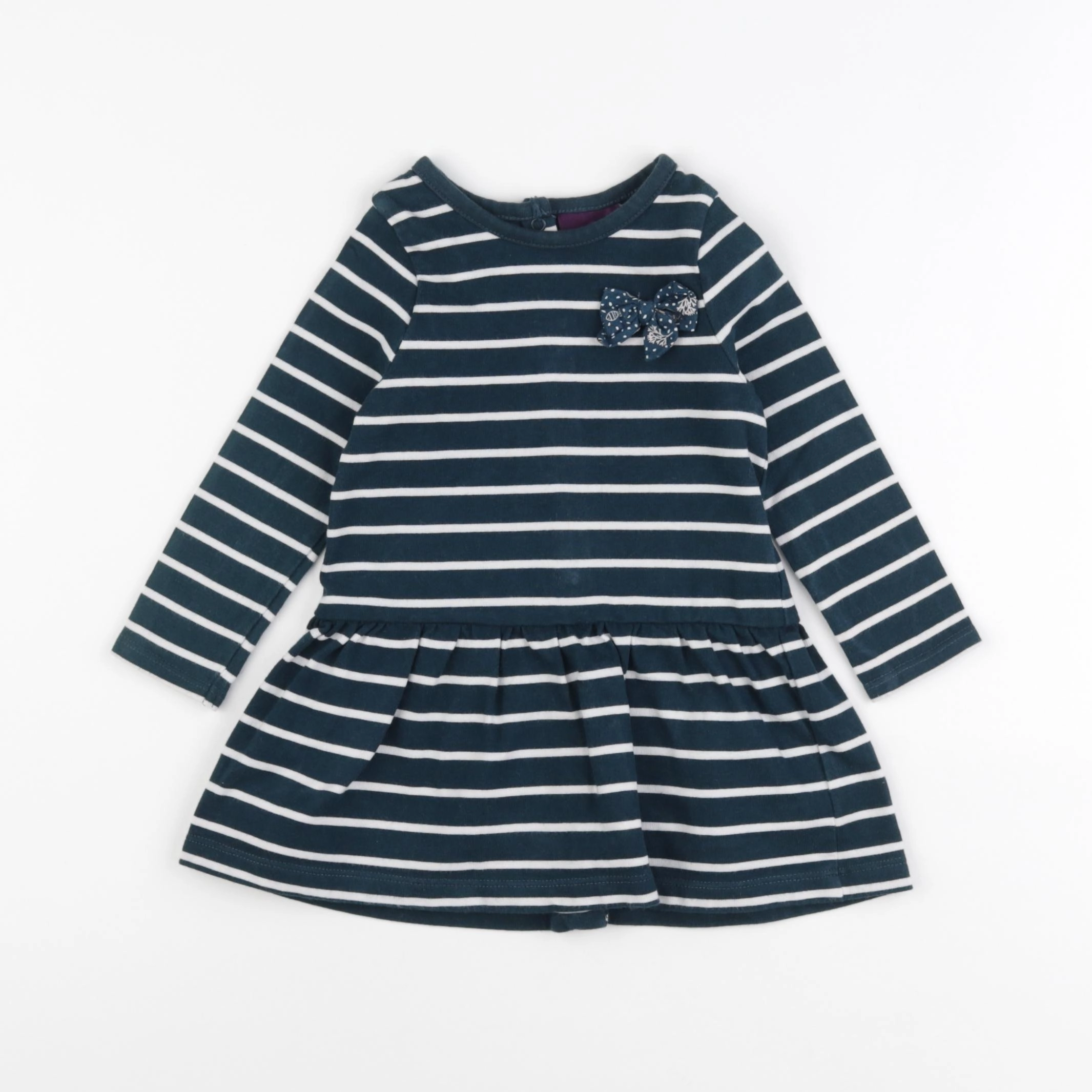 Sergent Major - robe blanc, vert - 12 mois