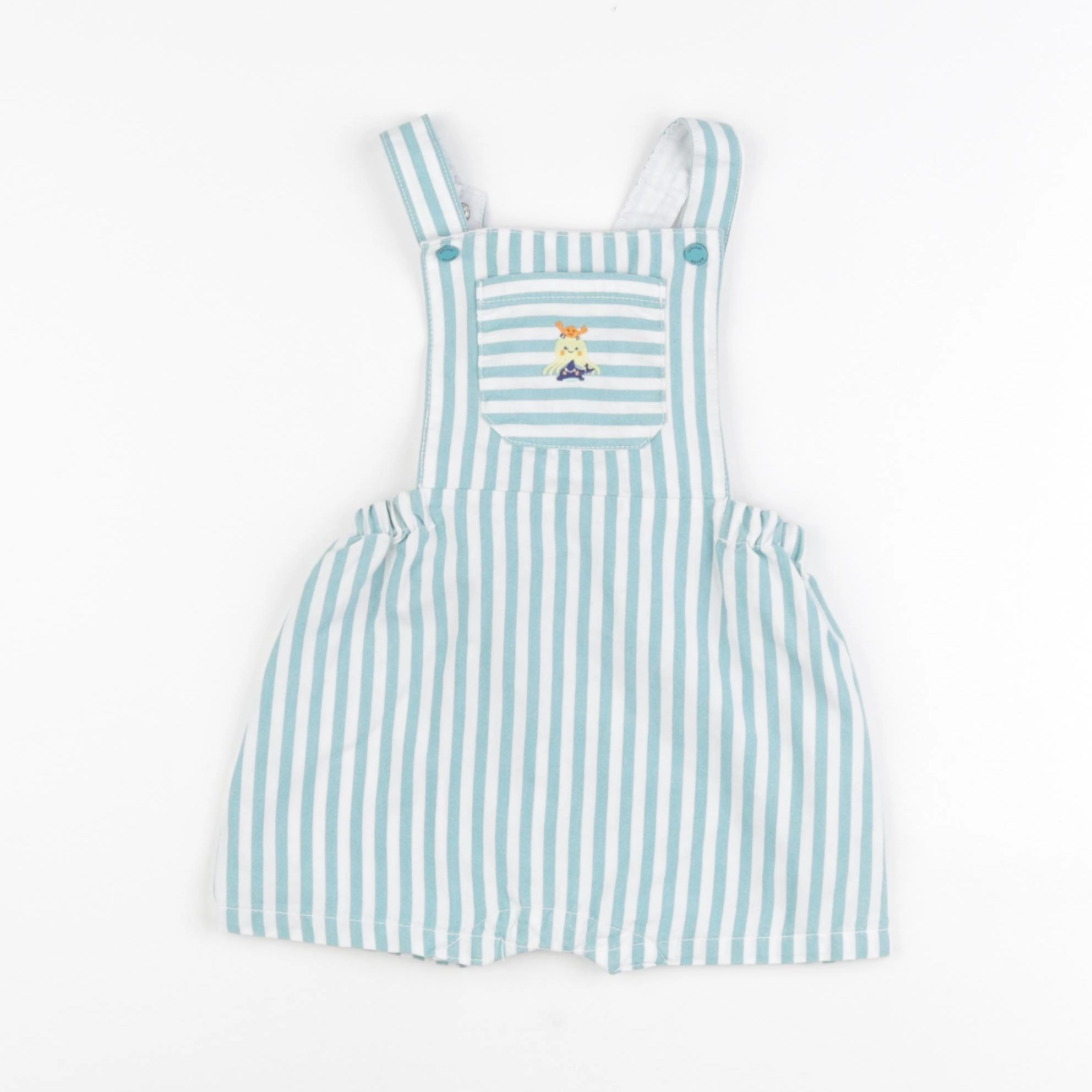 Sergent Major - salopette blanc, bleu - 24 mois