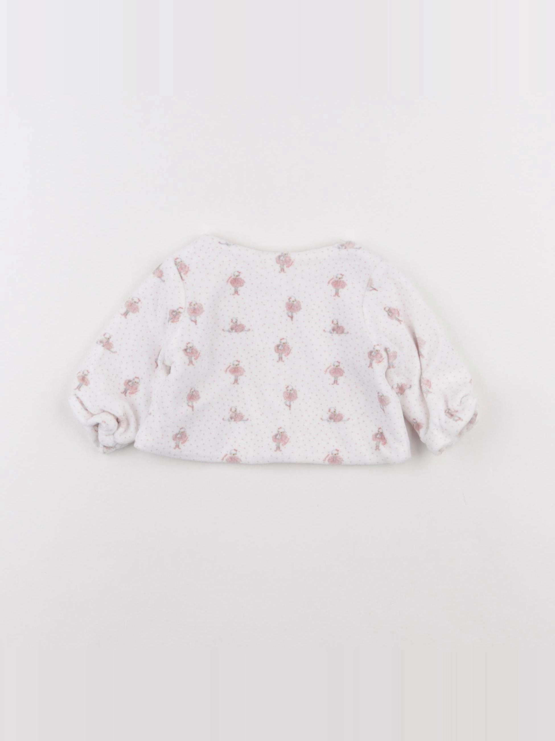 Sergent Major - gilet rose - 1 mois