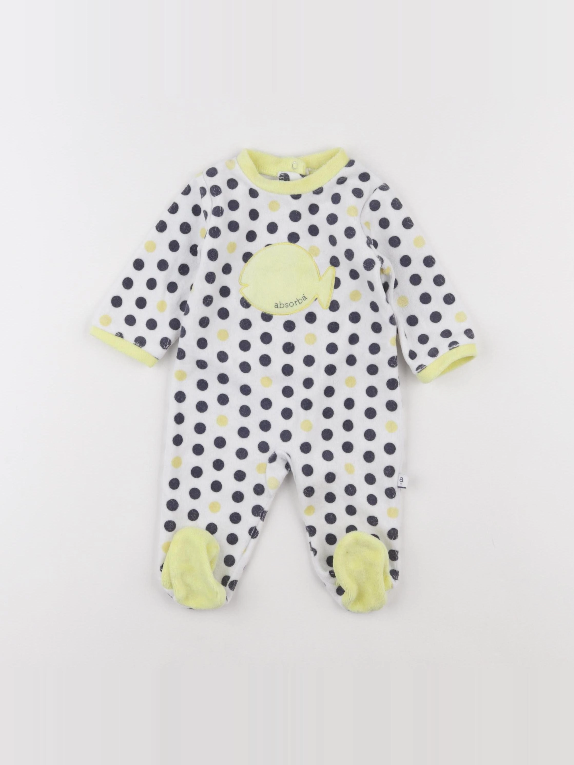 Absorba - pyjama velours blanc - 18 mois