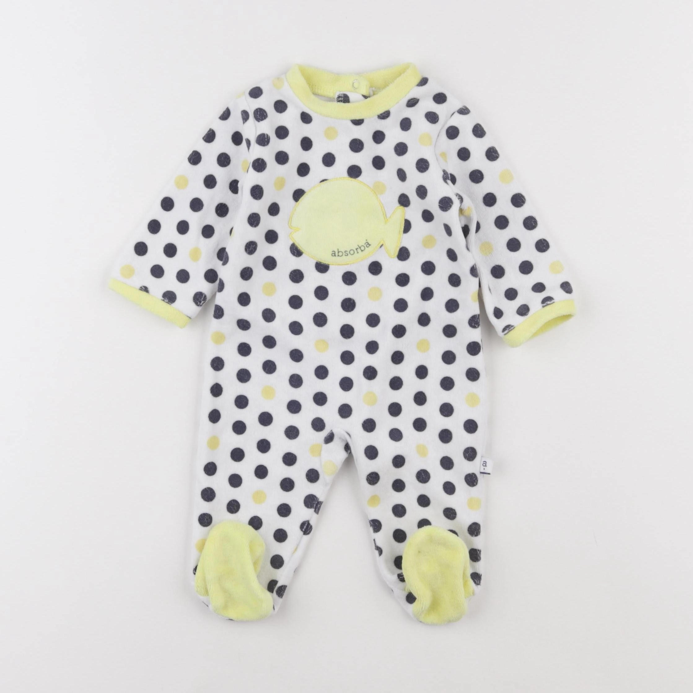 Absorba - pyjama velours blanc - 18 mois