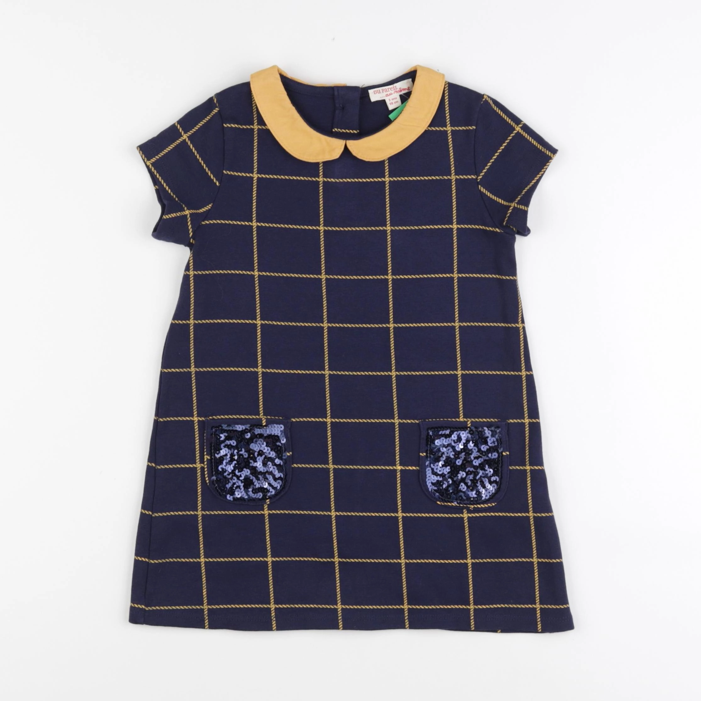 DPAM - robe bleu, jaune - 3 ans