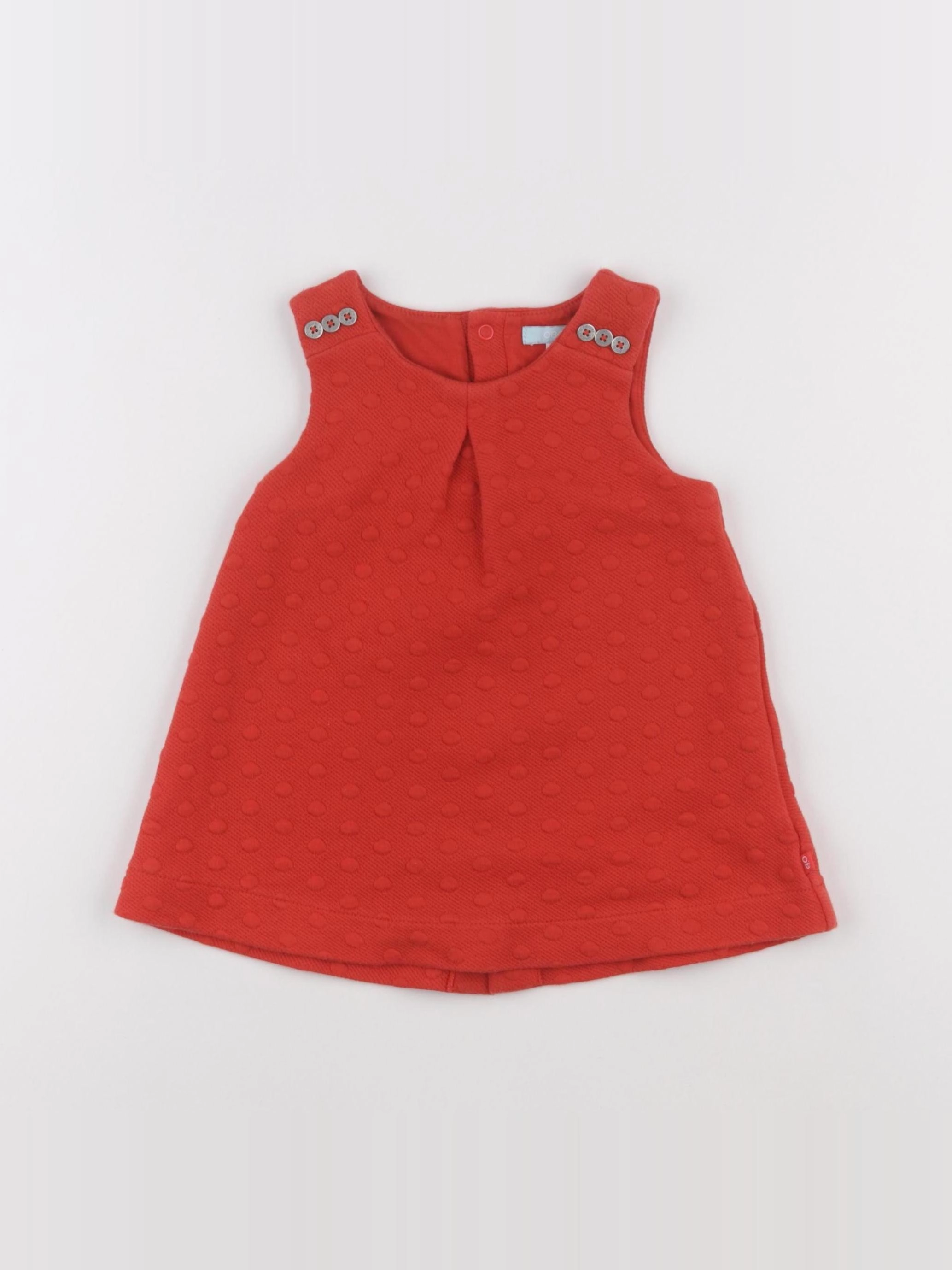 Obaïbi - robe orange - 12 mois