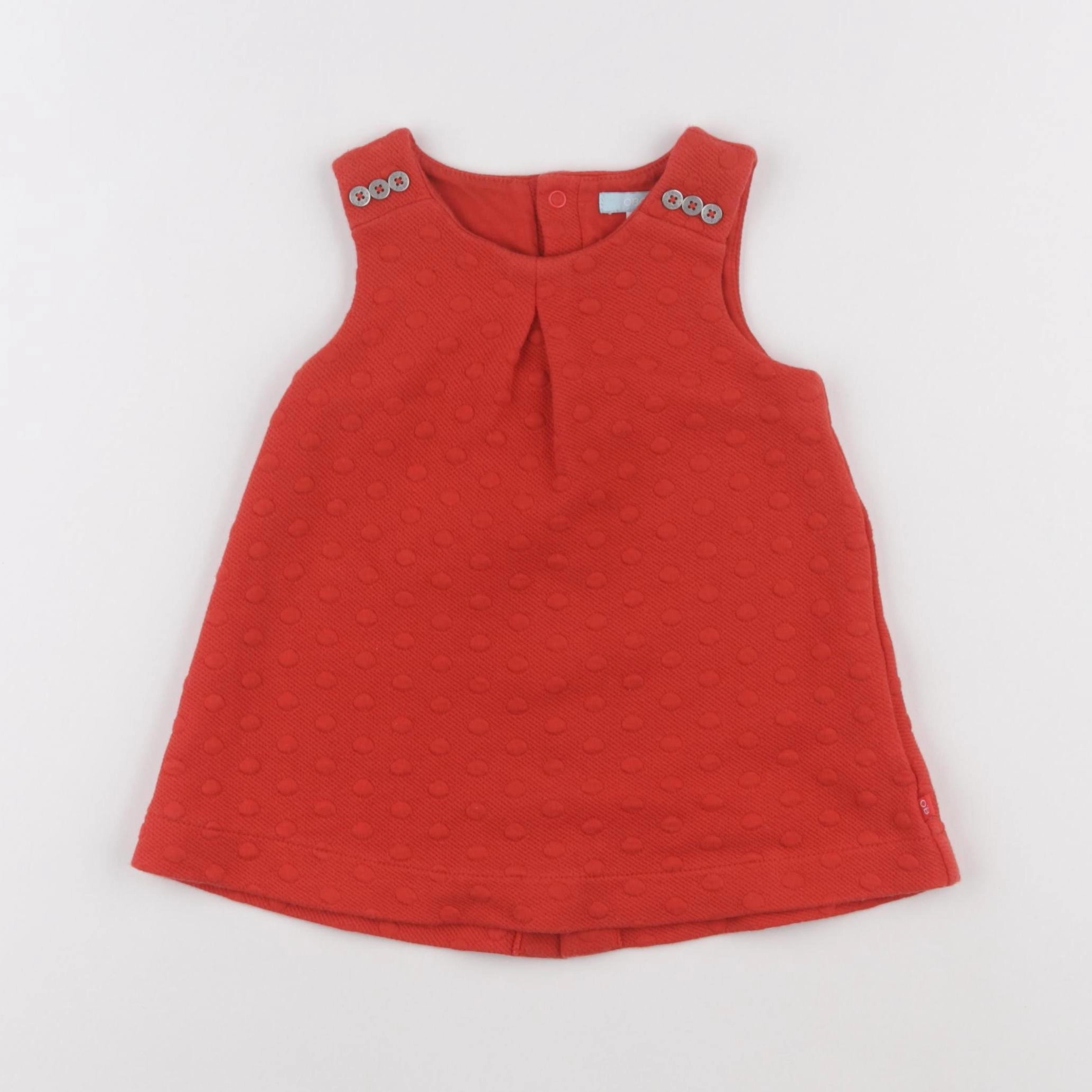 Obaïbi - robe orange - 12 mois