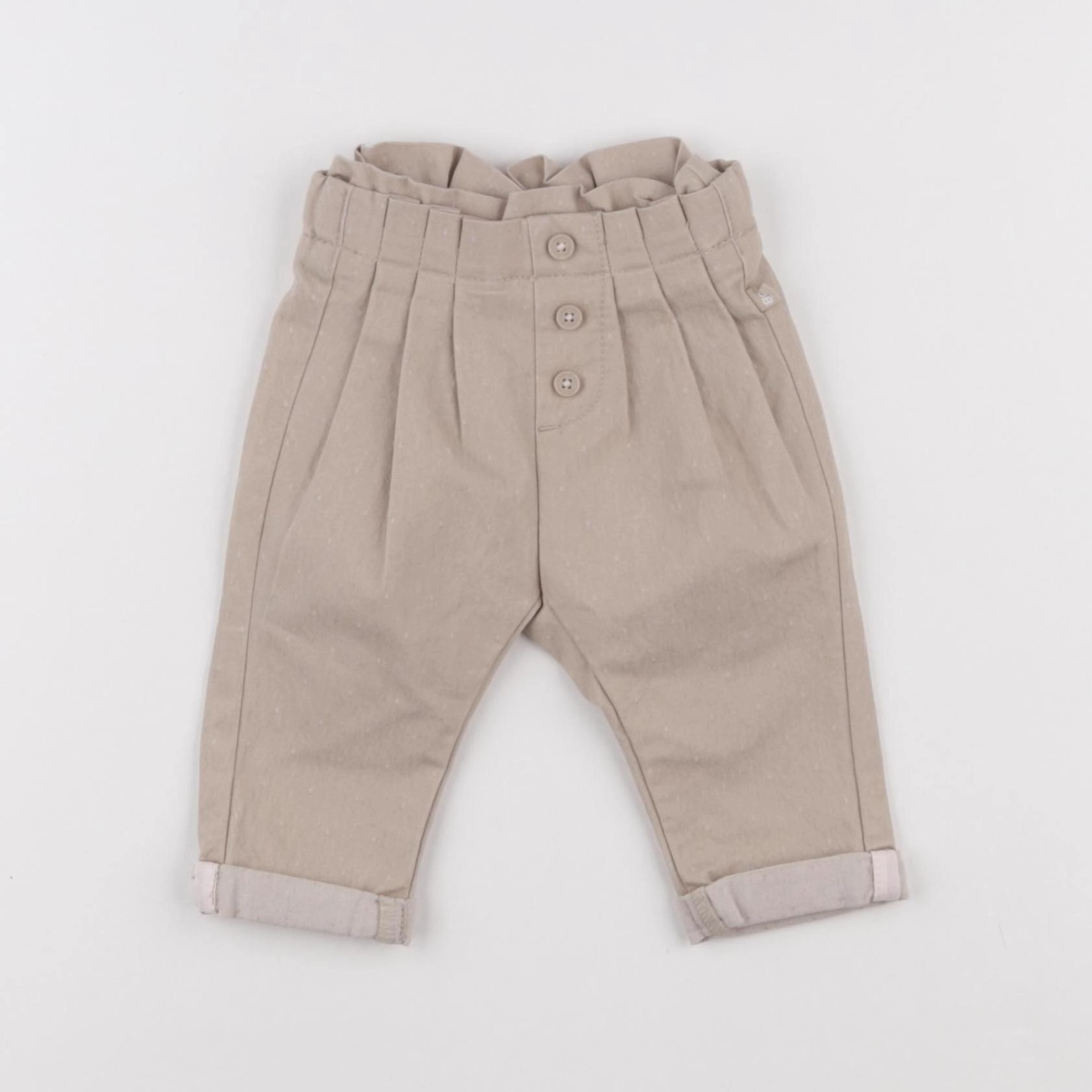 Obaïbi - pantalon beige - 3 mois