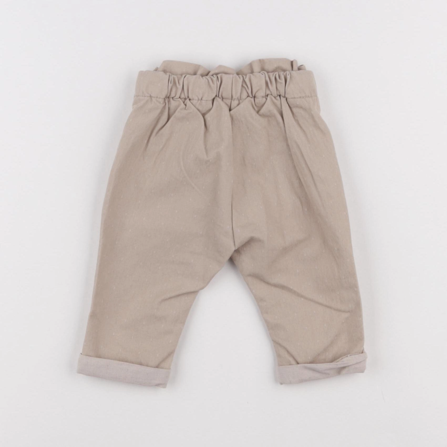 Obaïbi - pantalon beige - 3 mois