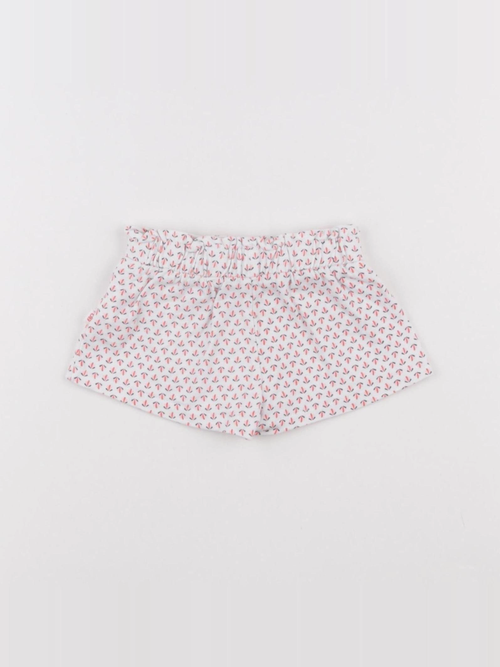 Obaïbi - short blanc - 3 mois