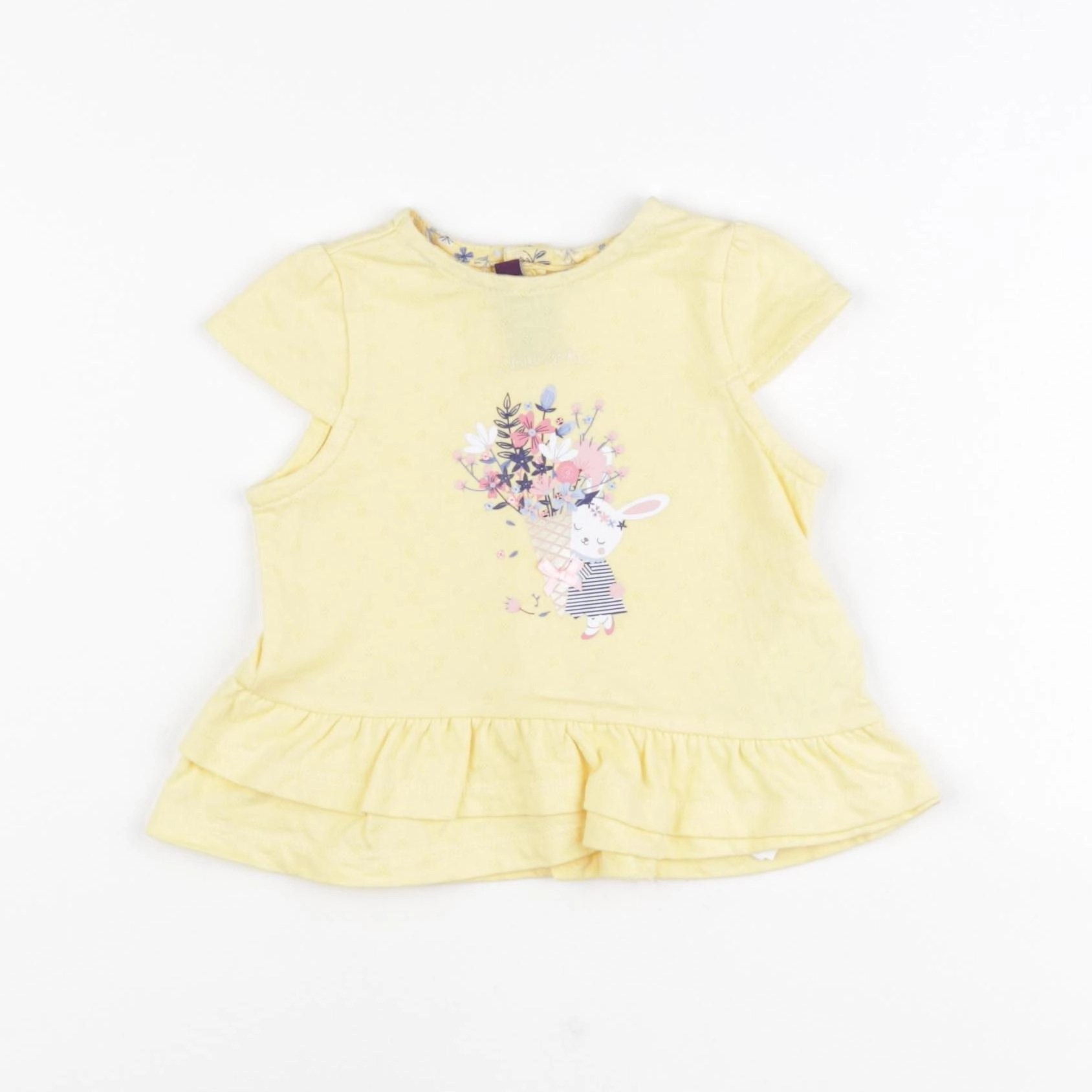 Sergent Major - tee-shirt jaune - 6 mois