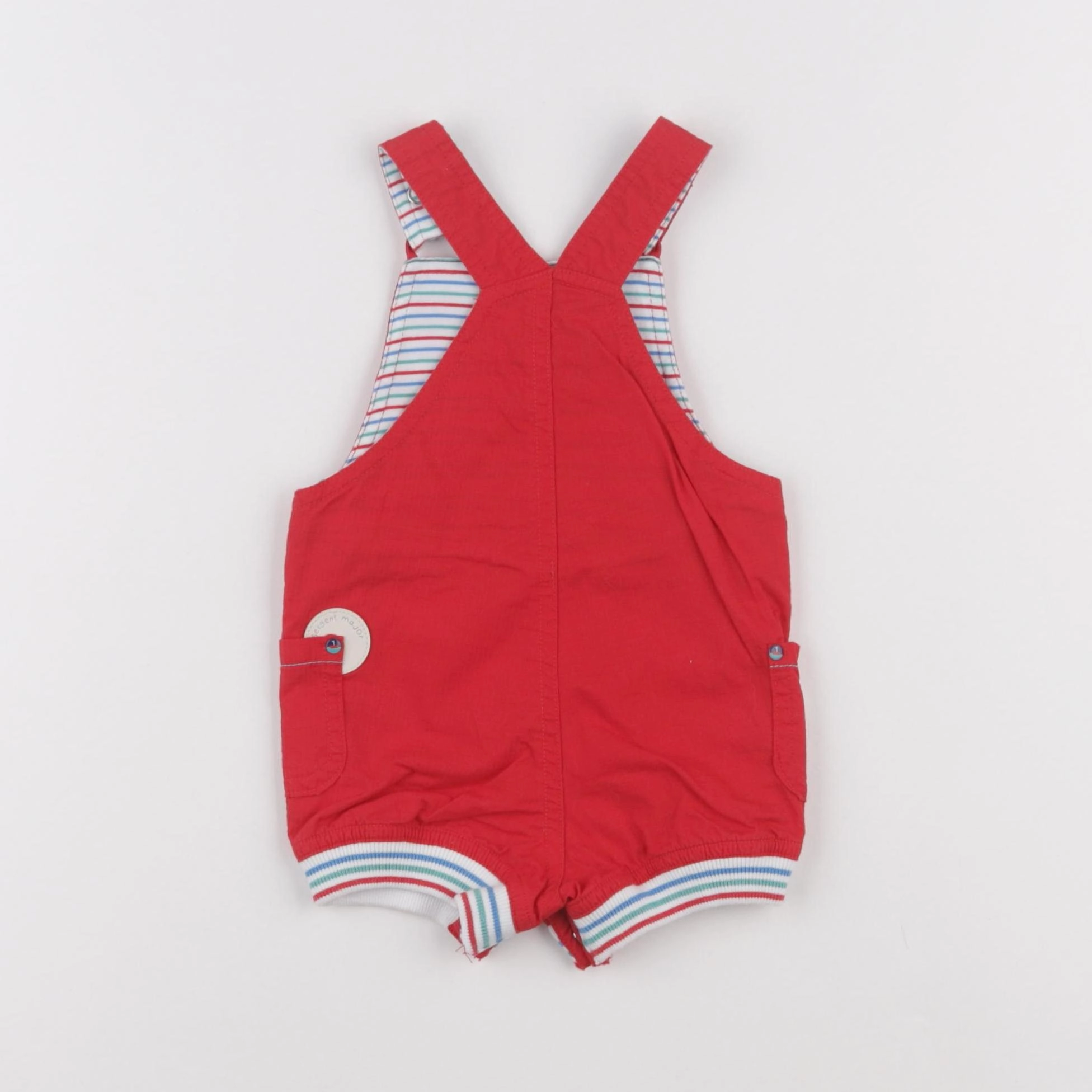 Sergent Major - salopette rouge - 3 mois