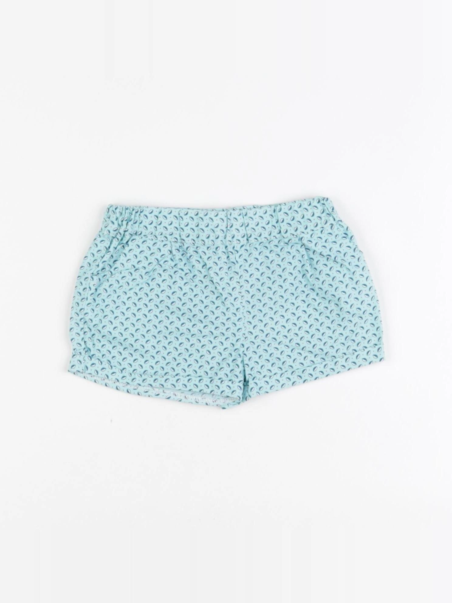 Obaïbi - short bleu - 6 mois
