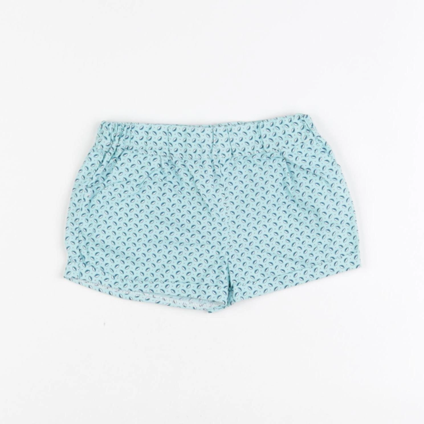Obaïbi - short bleu - 6 mois