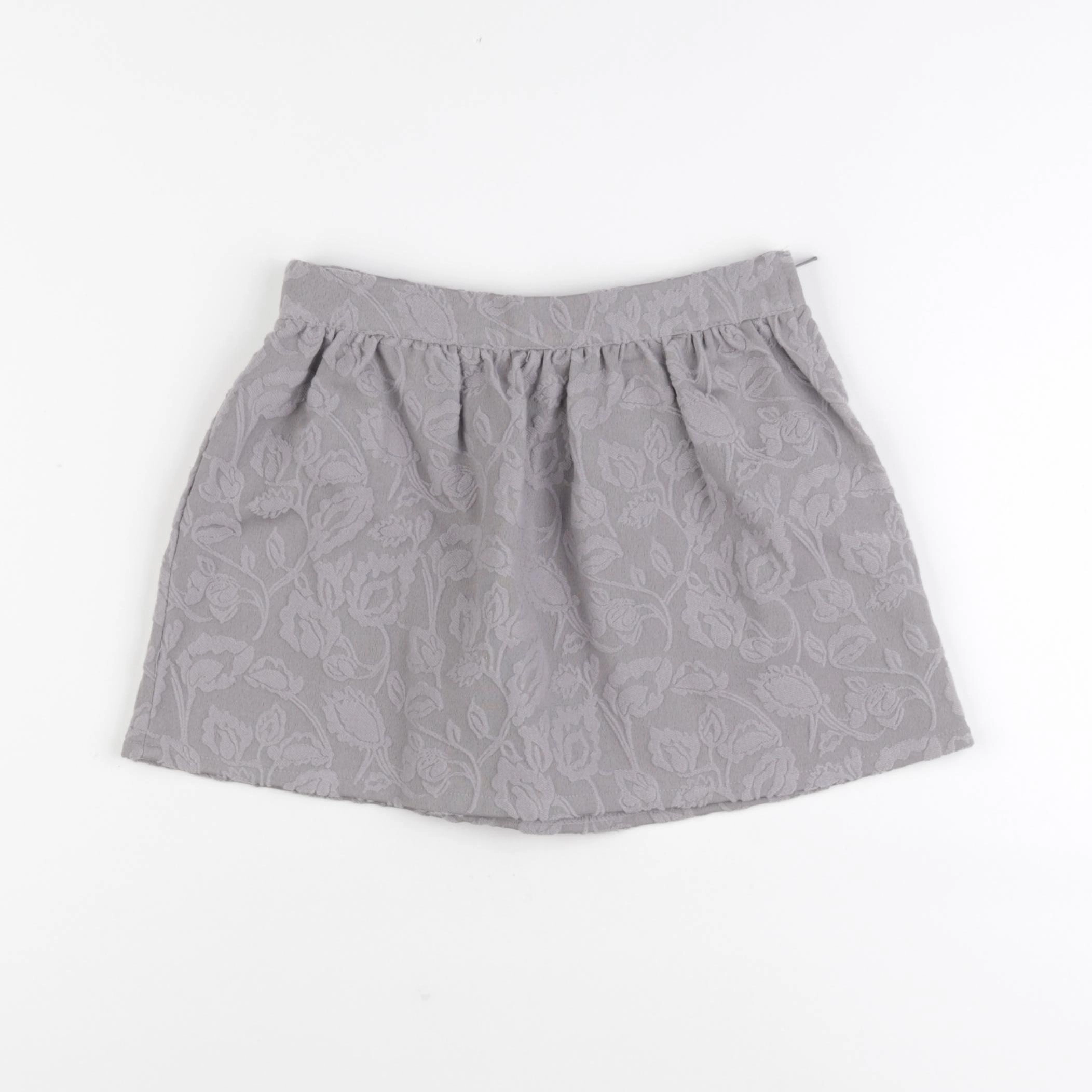 Benetton - jupe gris - 4/5 ans