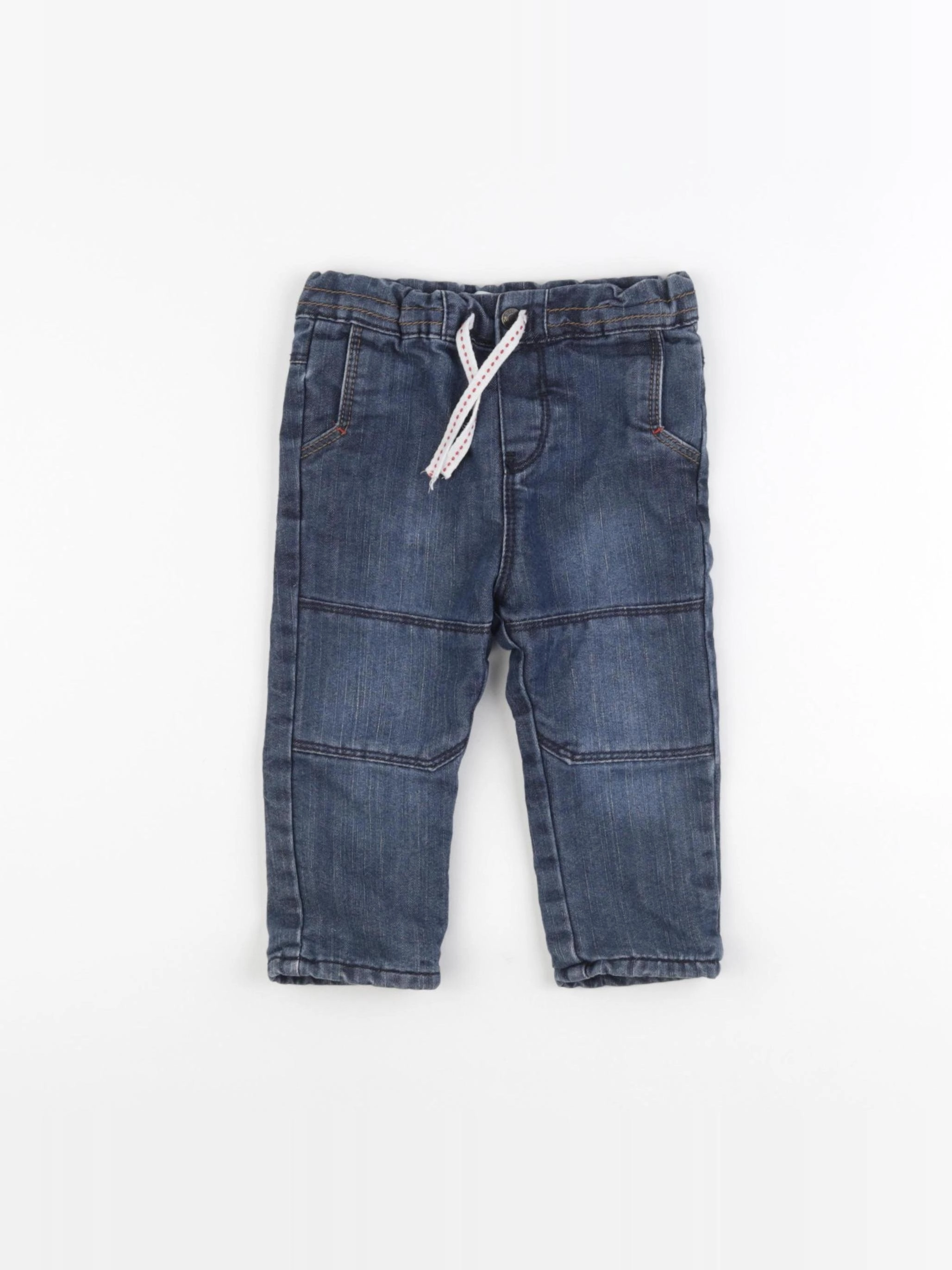 Obaïbi - jean doublé bleu - 12 mois