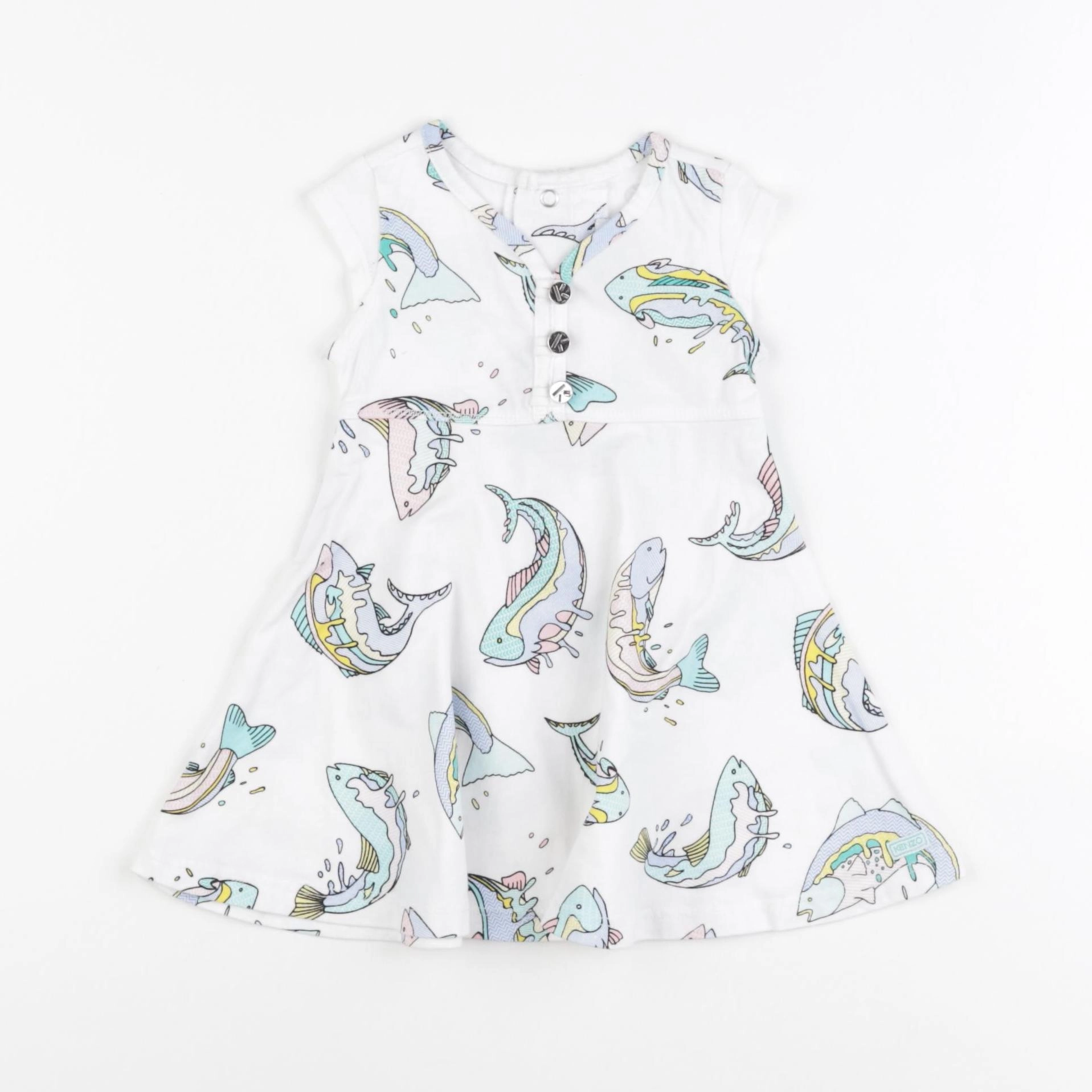 Kenzo - robe blanc - 6 mois