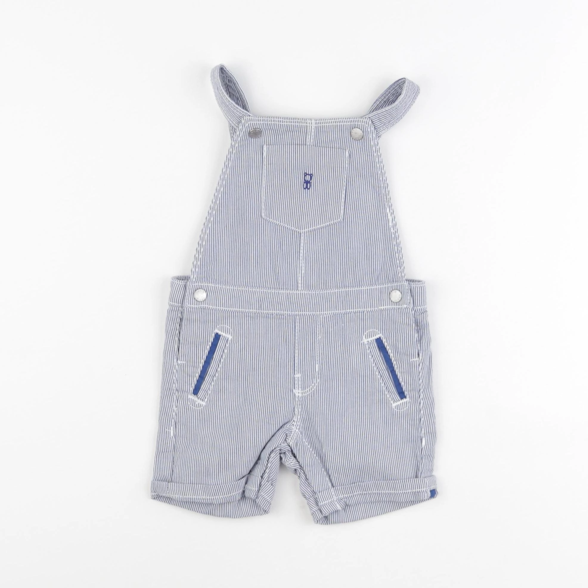 Obaïbi - salopette bleu - 6 mois