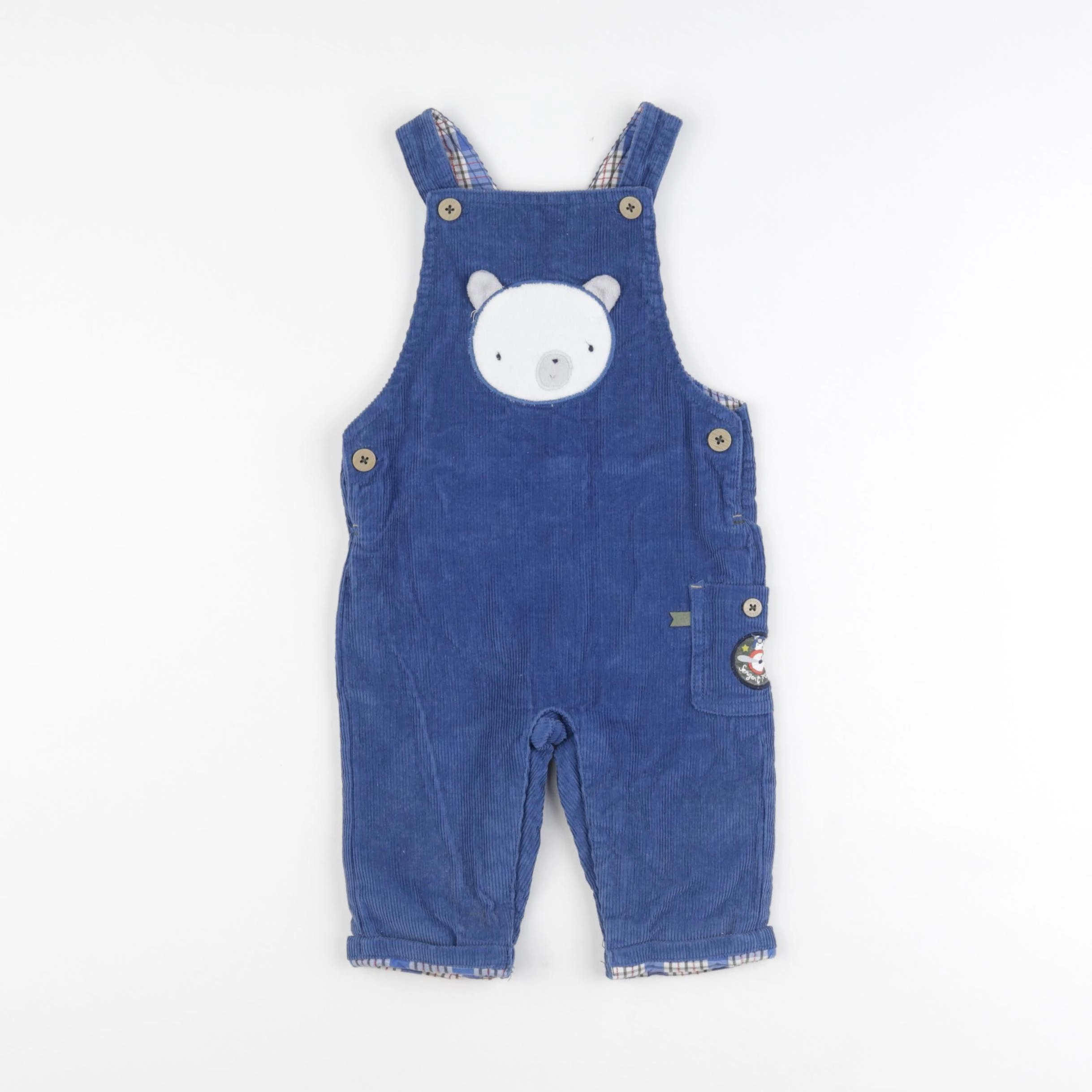 Sergent Major - salopette bleu - 6 mois