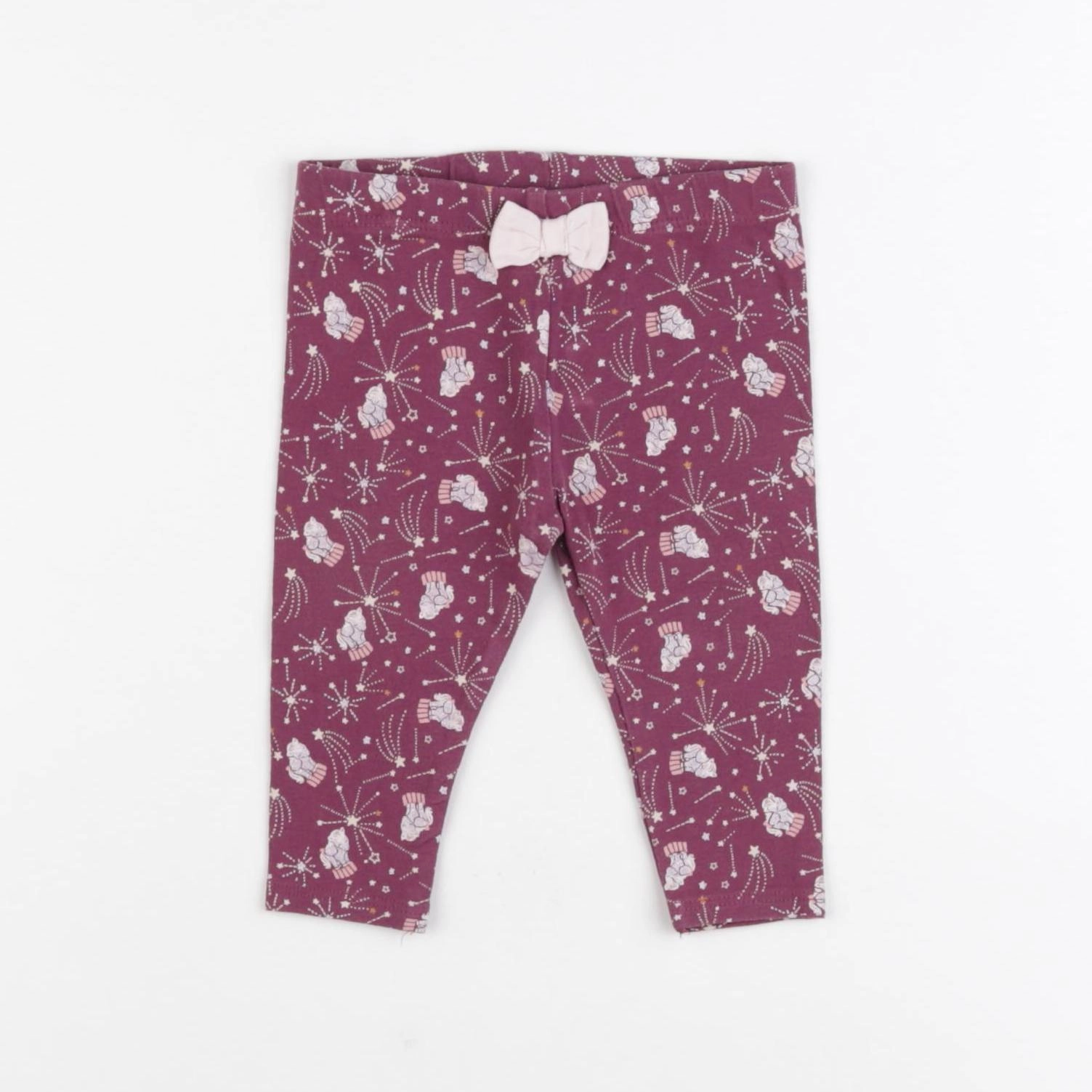 Sergent Major - legging violet - 3 mois