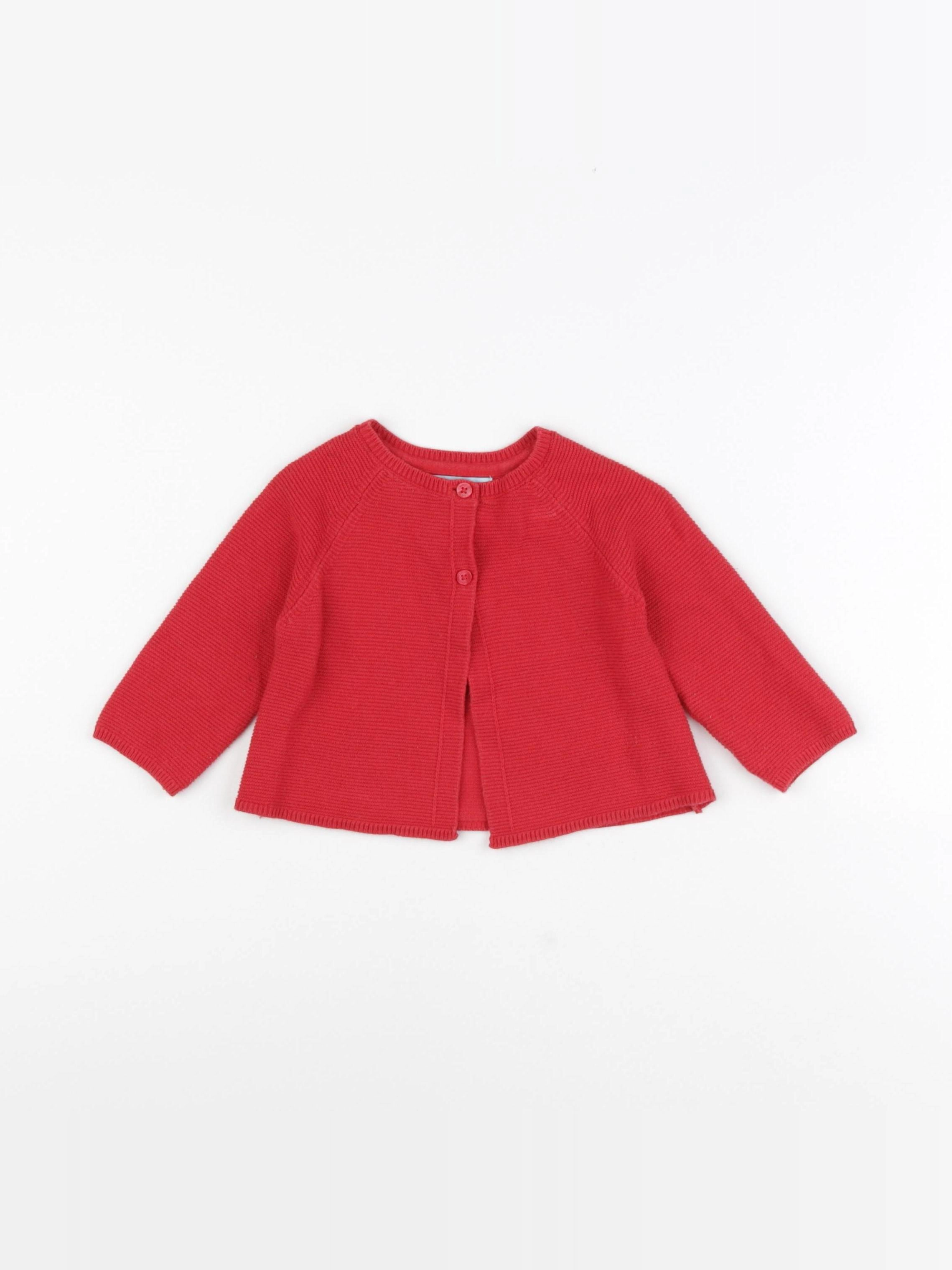 Obaïbi - gilet rouge - 9 mois