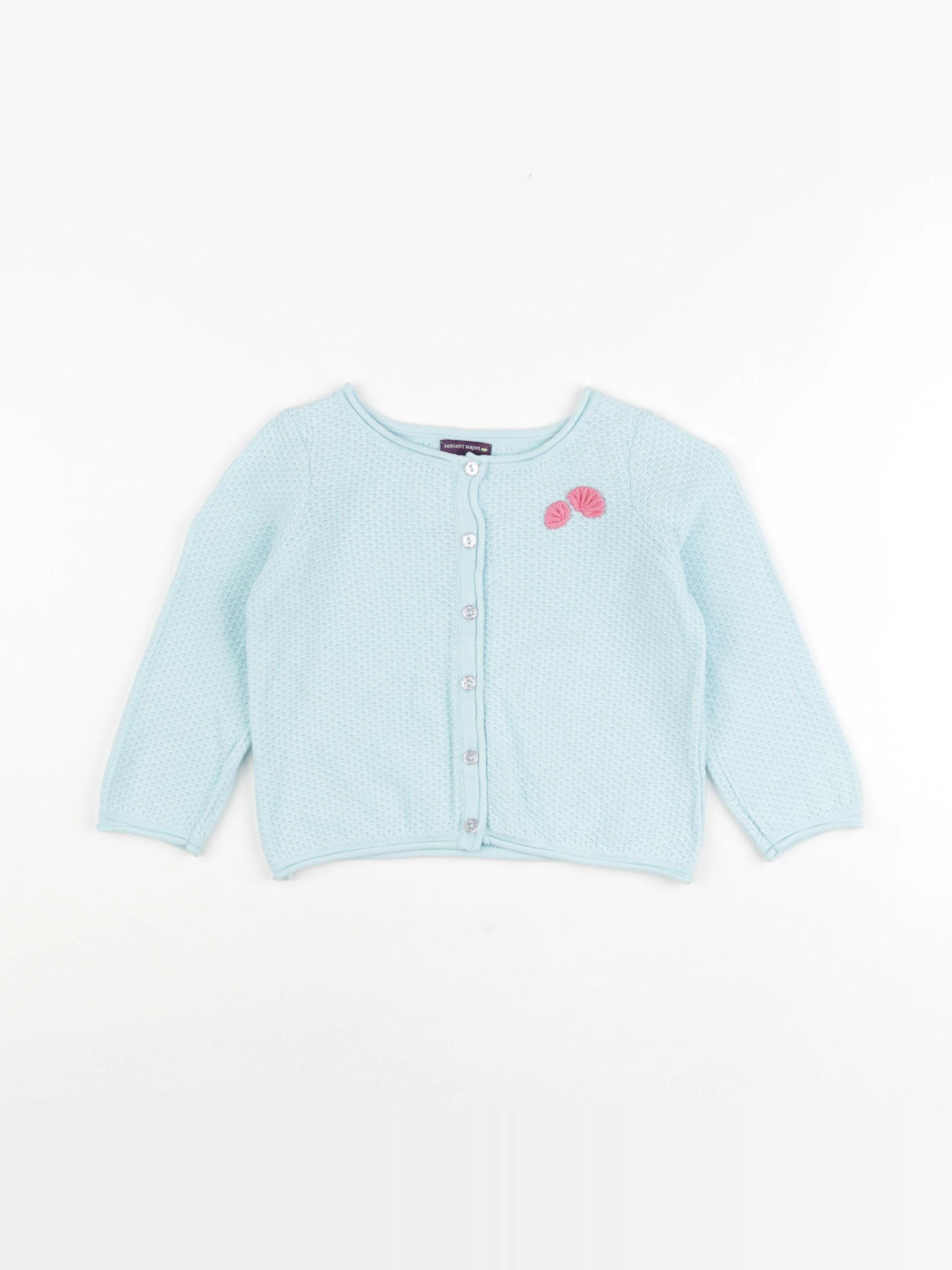 Sergent Major - gilet bleu - 24 mois