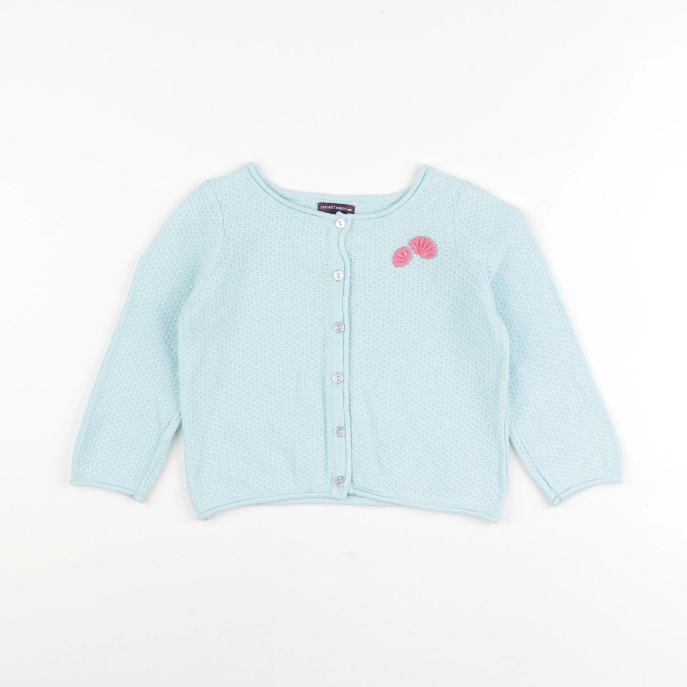 Sergent Major - gilet bleu - 24 mois