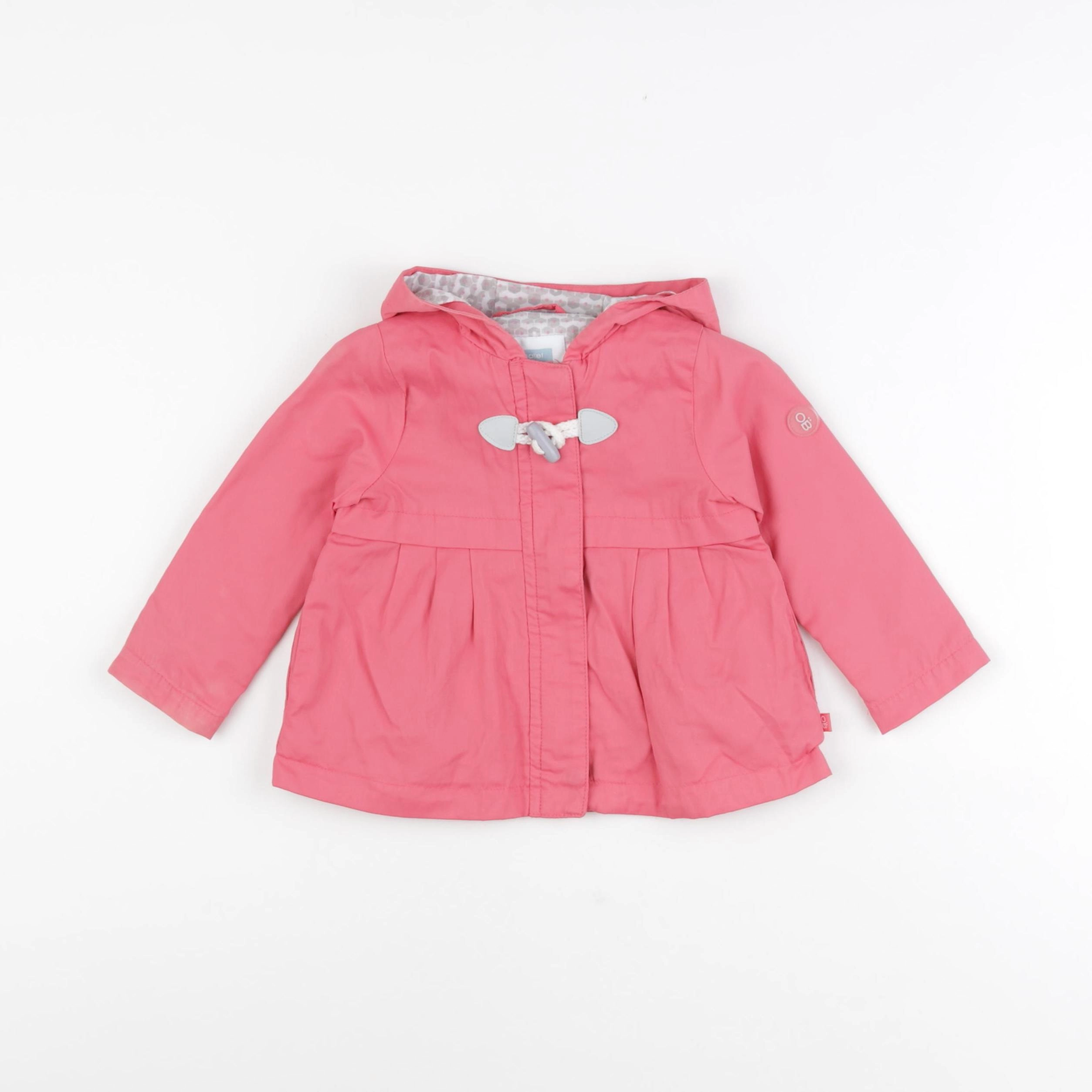 Obaïbi - imperméable rose - 6 mois