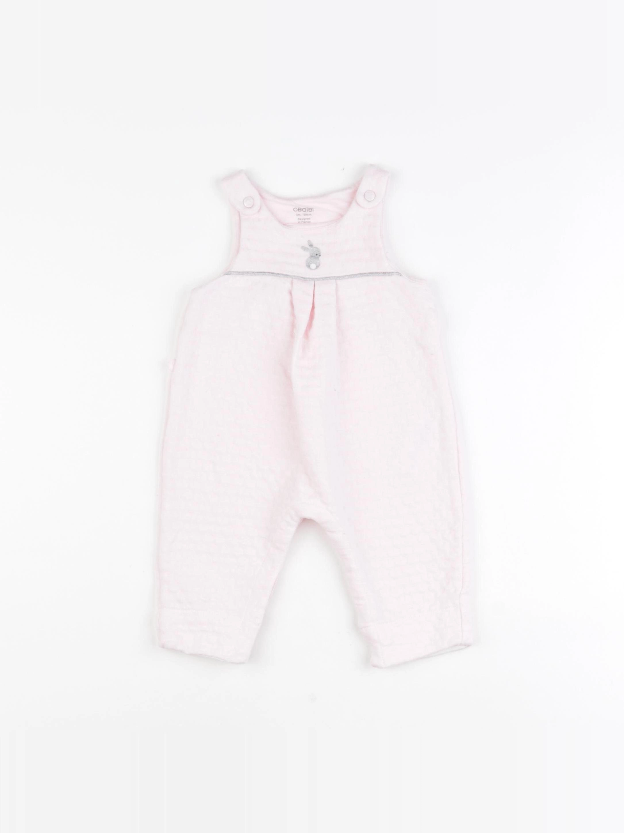 Obaïbi - salopette rose - 3 mois