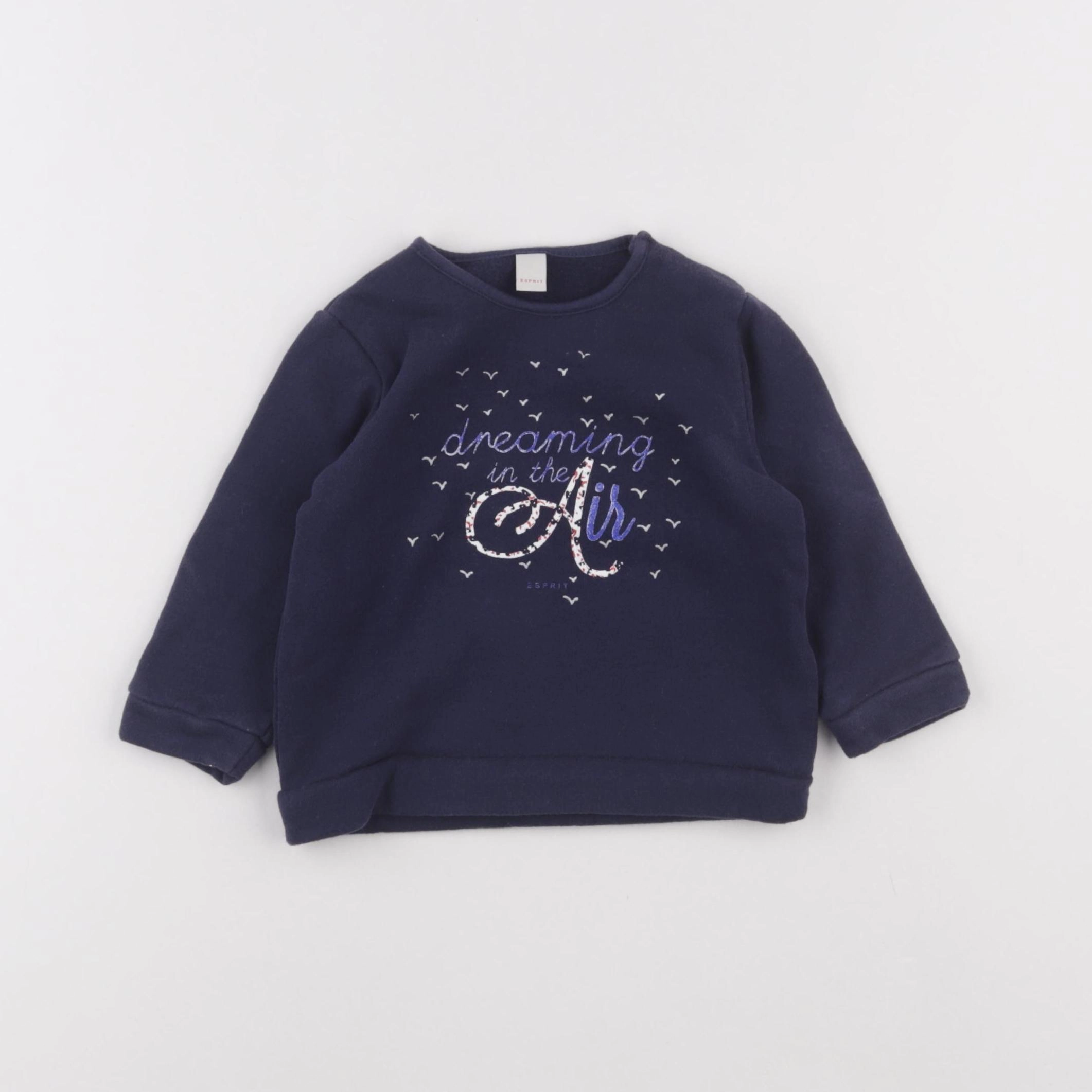Esprit - sweat bleu - 3 mois