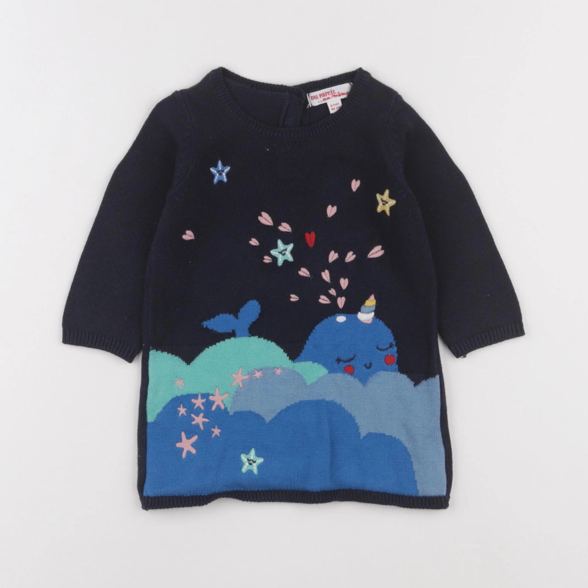 DPAM - pull bleu - 6 mois