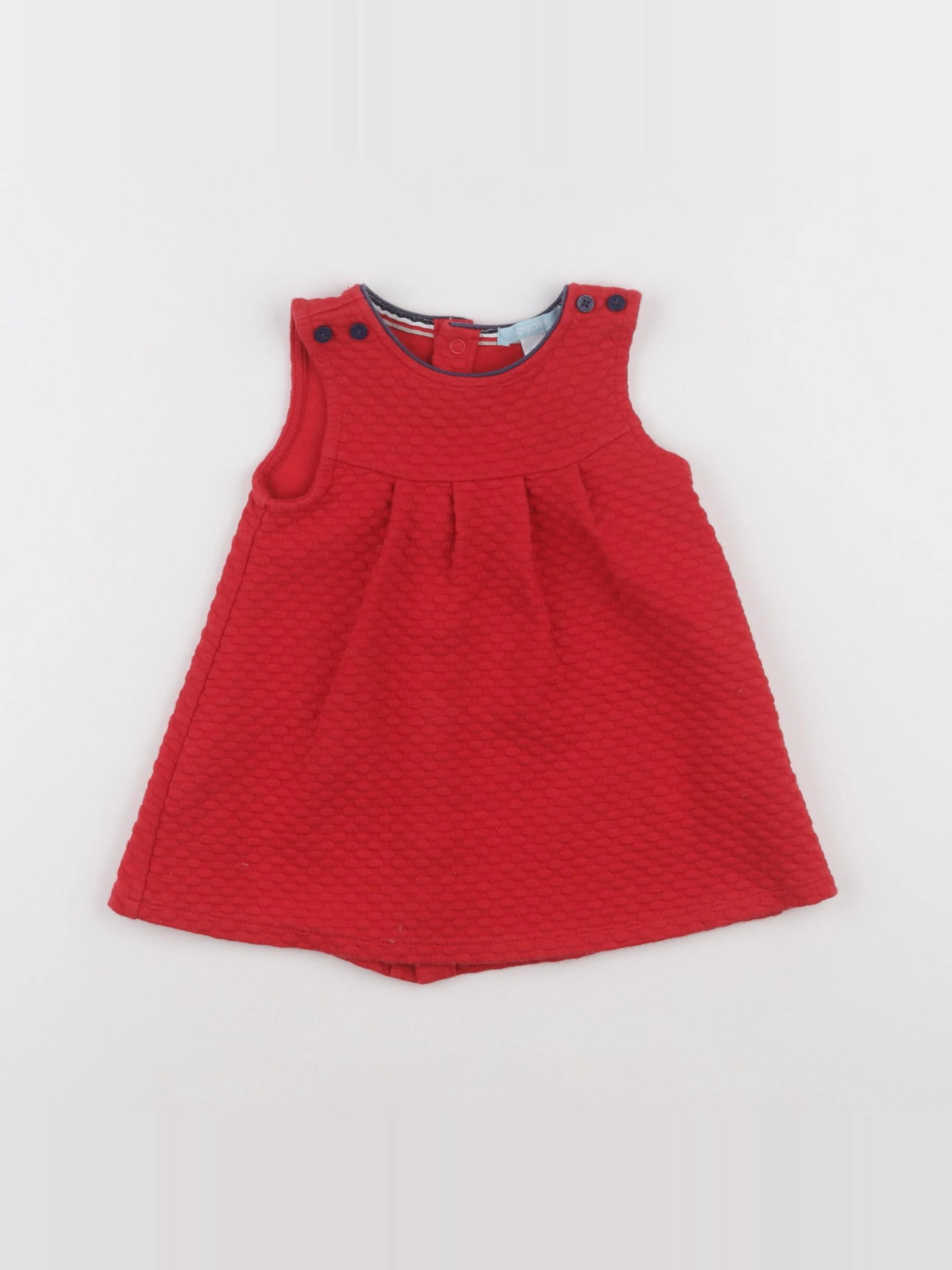 Obaïbi - robe rouge - 12 mois