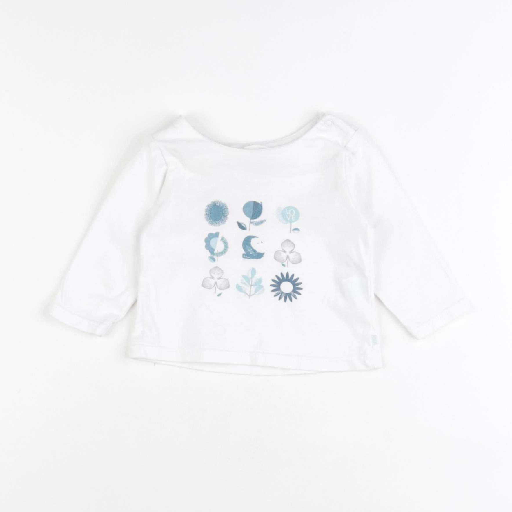 Obaïbi - tee-shirt blanc - 3 mois